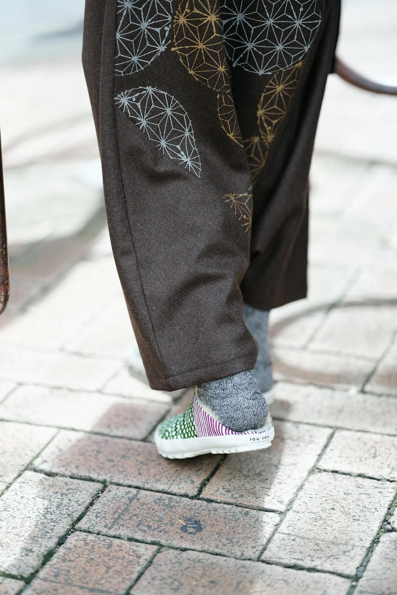 貼付つっかけ足袋 ボア/間がさね(まがさね) 川縁(かわべり) - Image 9