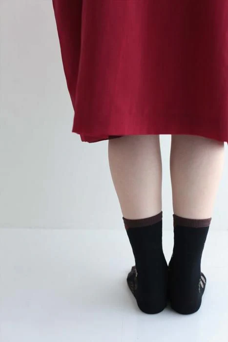 足袋下(普通丈)/木の実(このみ) 栗皮茶(くりかわちゃ) 【男・女性用】 - Image 3