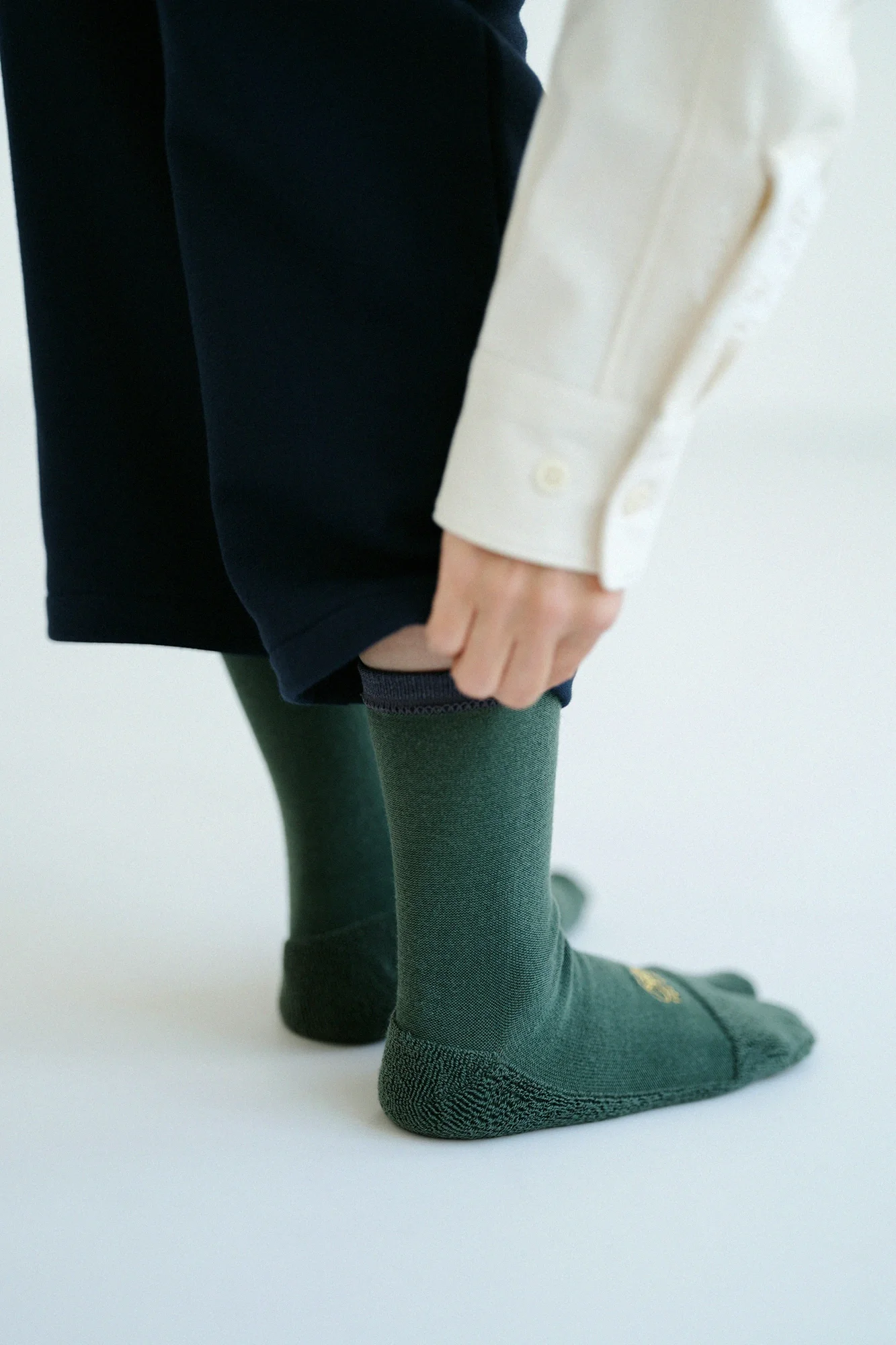 クッションパイル足袋下（普通丈）／青苔色（あおごけいろ） - Image 5
