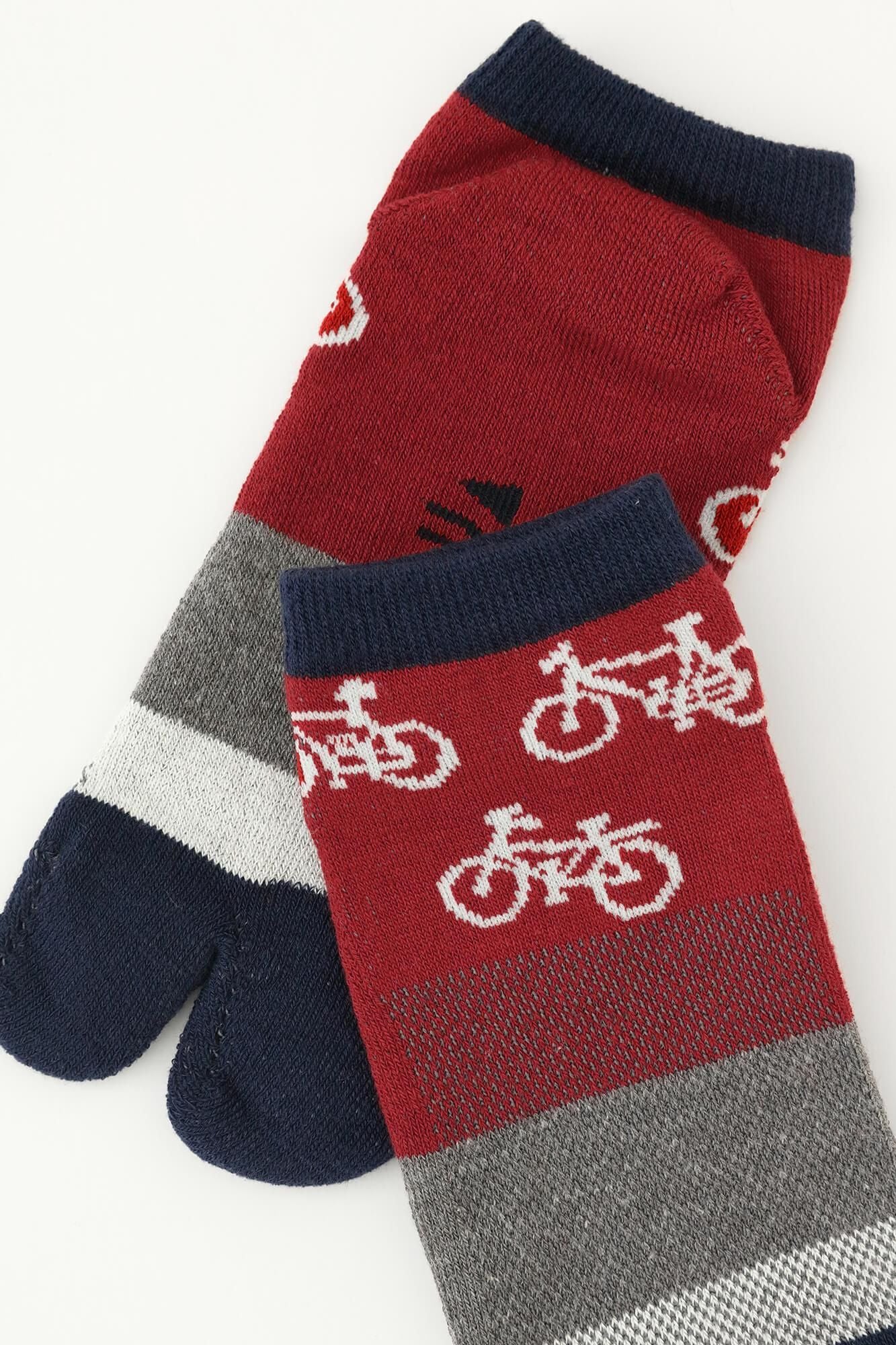 クッションパイル＆メッシュ足袋下（踝丈）／チャリンチャリン 紺青（こんじょう） - Image 7