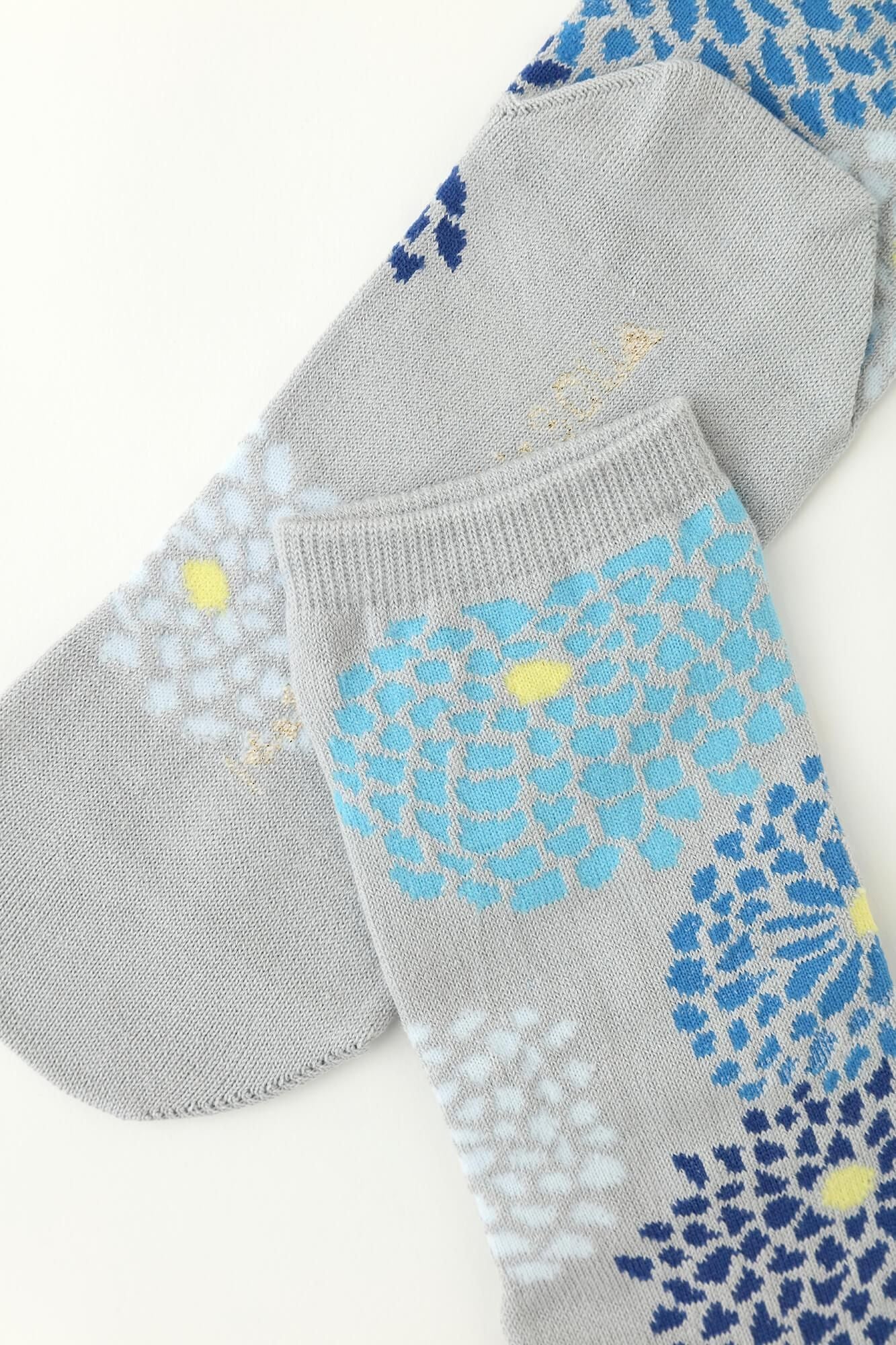 先丸足袋下（普通丈）／菊づくし 銀（しろがね） - Image 6