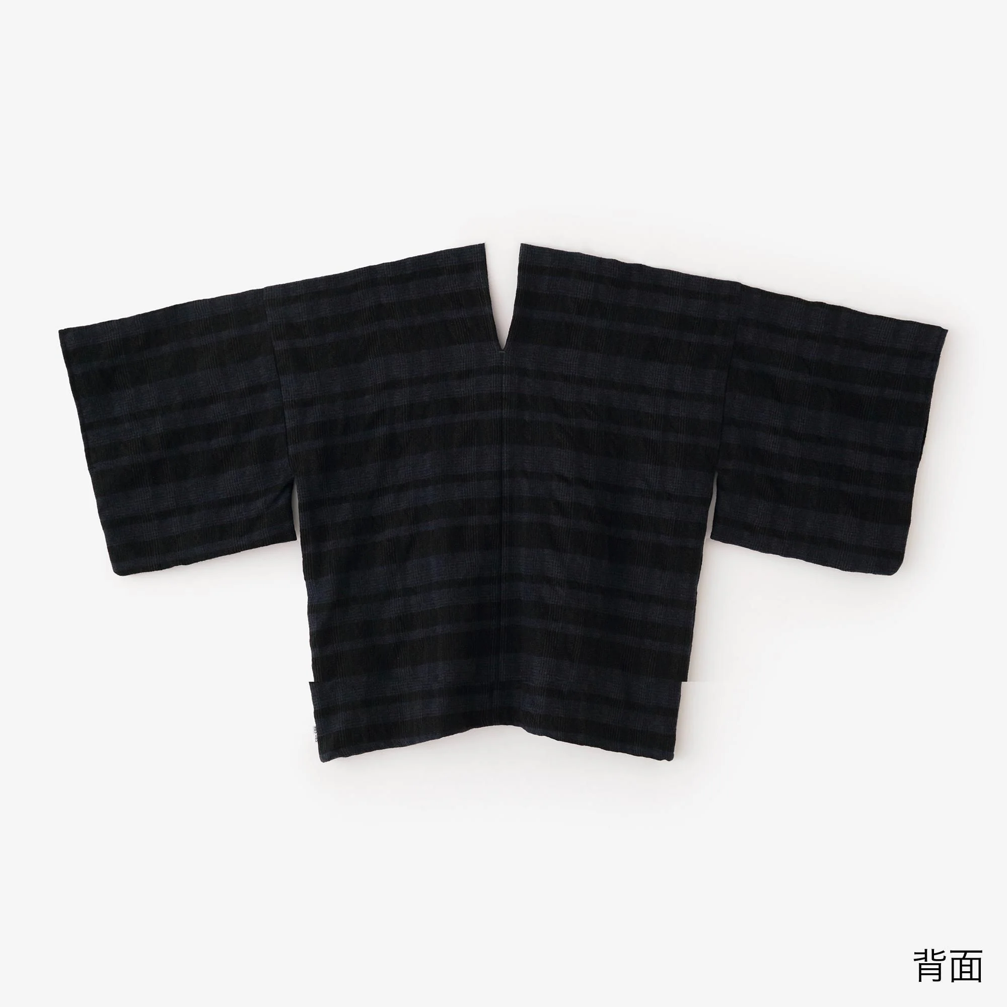 綿毛（めんけ） 千鳥格子織（ちどりこうしおり） はつき／深紺（しんこん） - Image 2