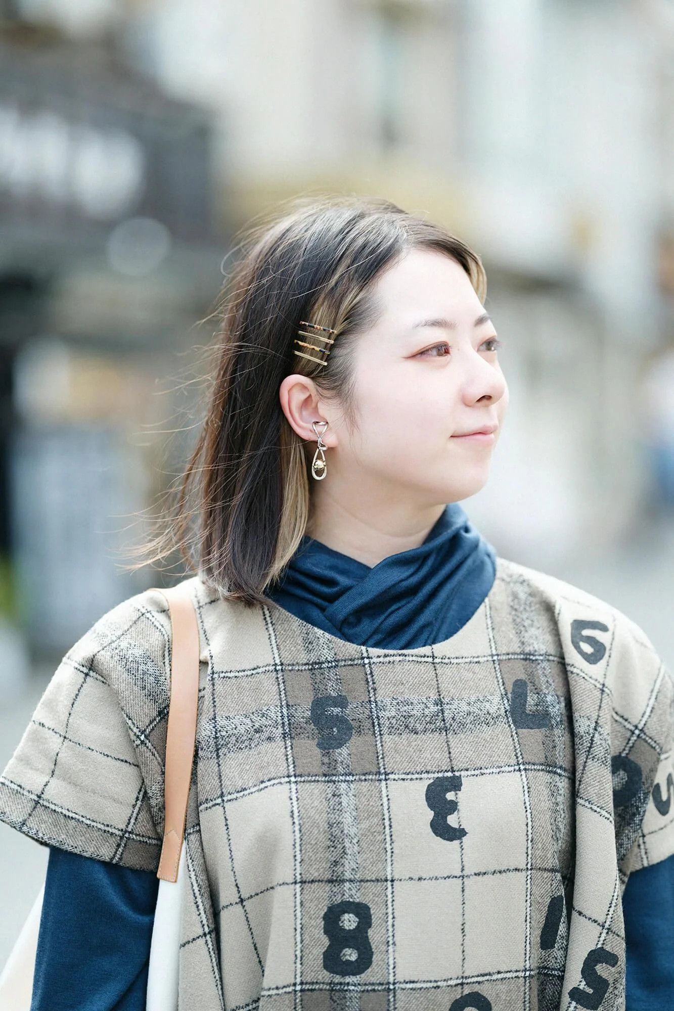 【net限定】梳毛(そもう) 格子織(こうしおり) 長方形衣(ちょうほうけい)/SO-SU-U上下(しょうか)と余白(よはく) 灰汁色(あくいろ) - Image 7