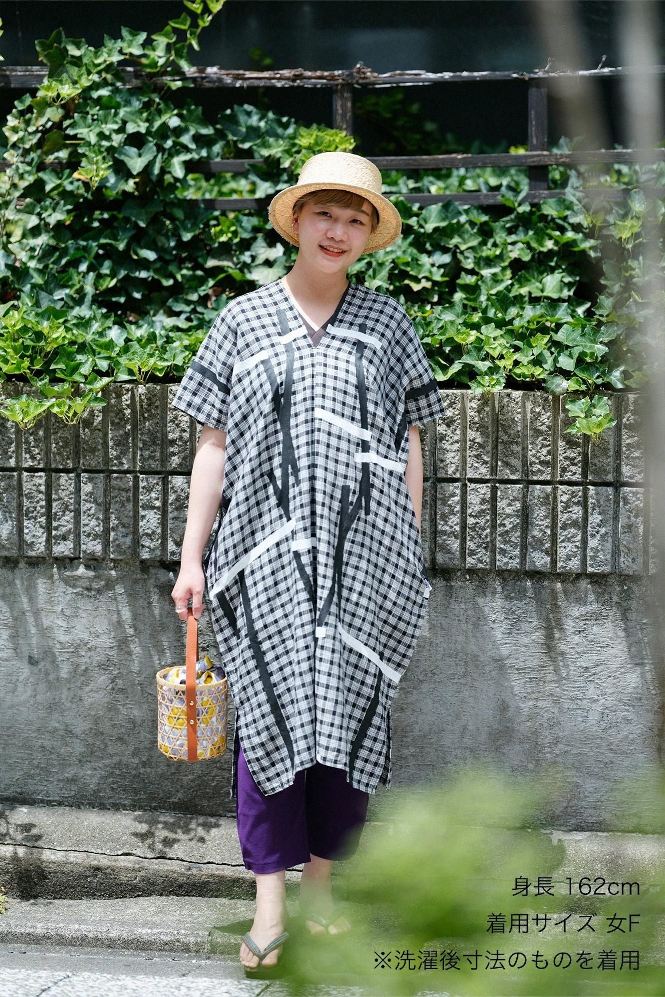 【net限定】麻 長方形衣（ちょうほうけい） 二つ身（ふたつみ）／鳶（とび） - Image 7