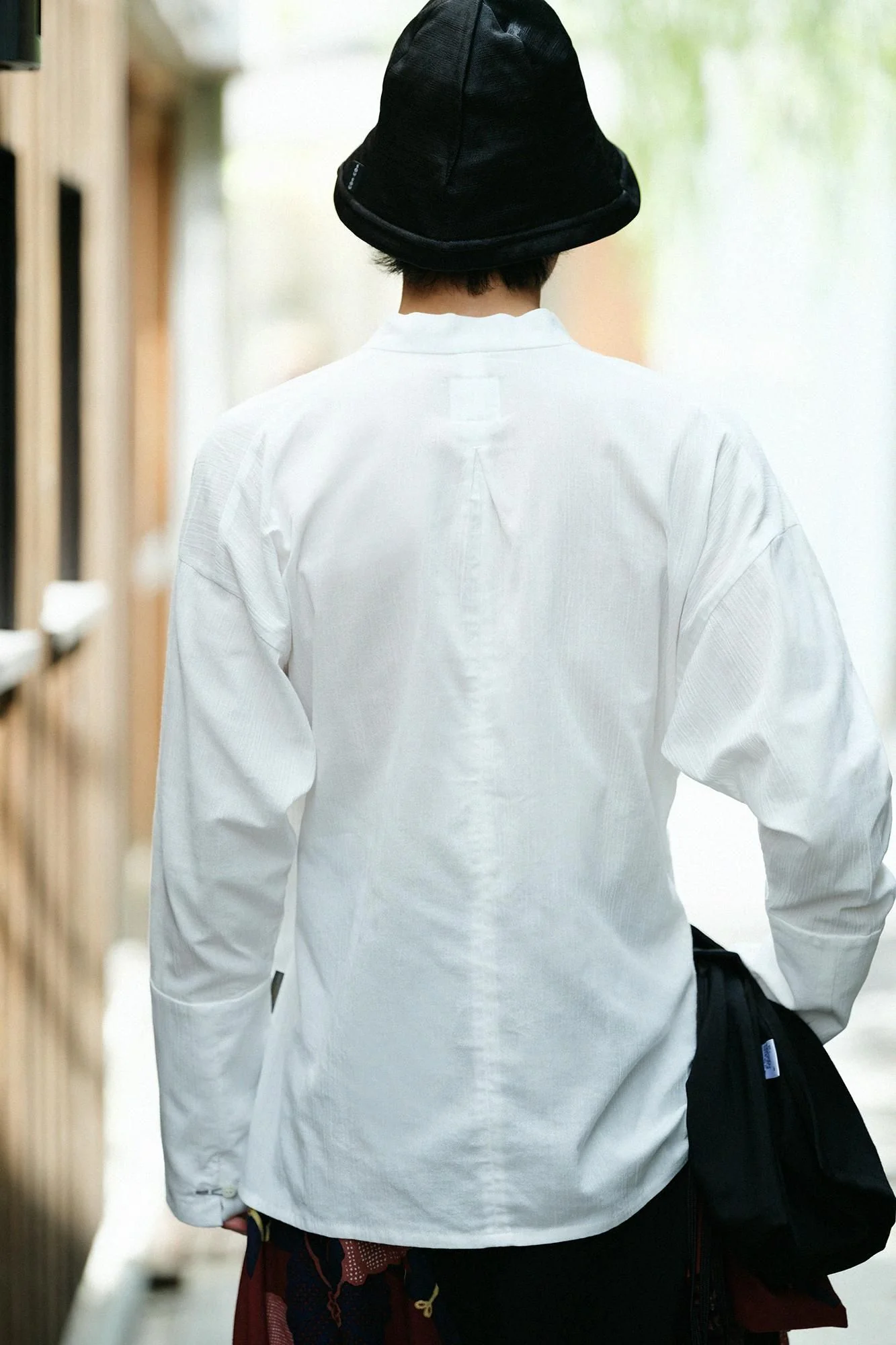 高島縮 20/20 筒袖作務襯衣（つつそでさむしんい）／つくも - Image 8