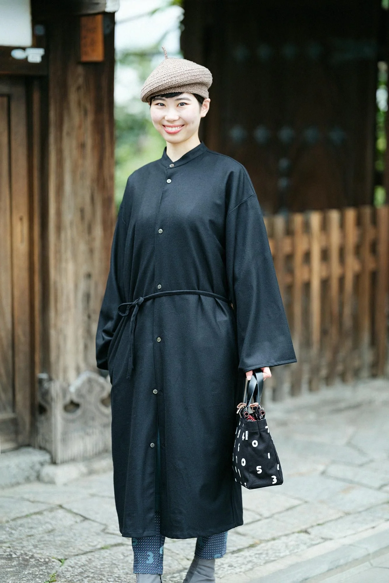 【net限定】梳毛(そもう) 綾織(あやおり) 薙刀かり衣(なぎなたかりごろも) 裏勝り(うらまさり)/濡羽色(ぬればいろ)×SO-SU-U - Image 5