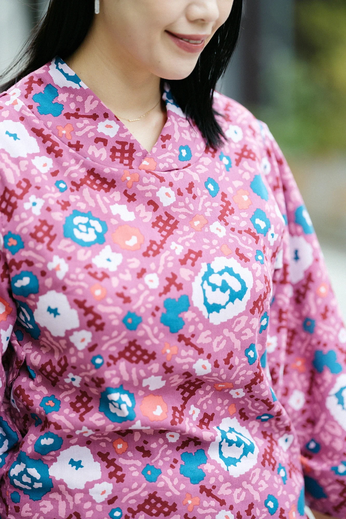 高島縮 40/40 薙（なぎ）ジバン／薔薇（ばら） - Image 5