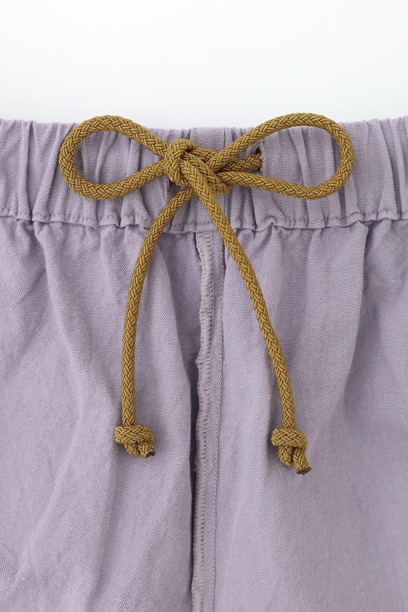 伊勢木綿 20/20 広形(ひろなり)もんぺ はぎ丈/淡藤鼠(うすふじねず) - Image 8