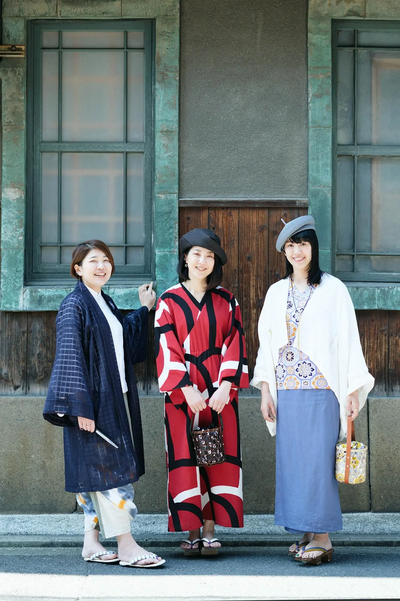 【net限定】たばた絞り 伊勢木綿 20/20 麻混 富士(ふじ)/雪花(せっか) 四つ角(よつかど) - Image 6