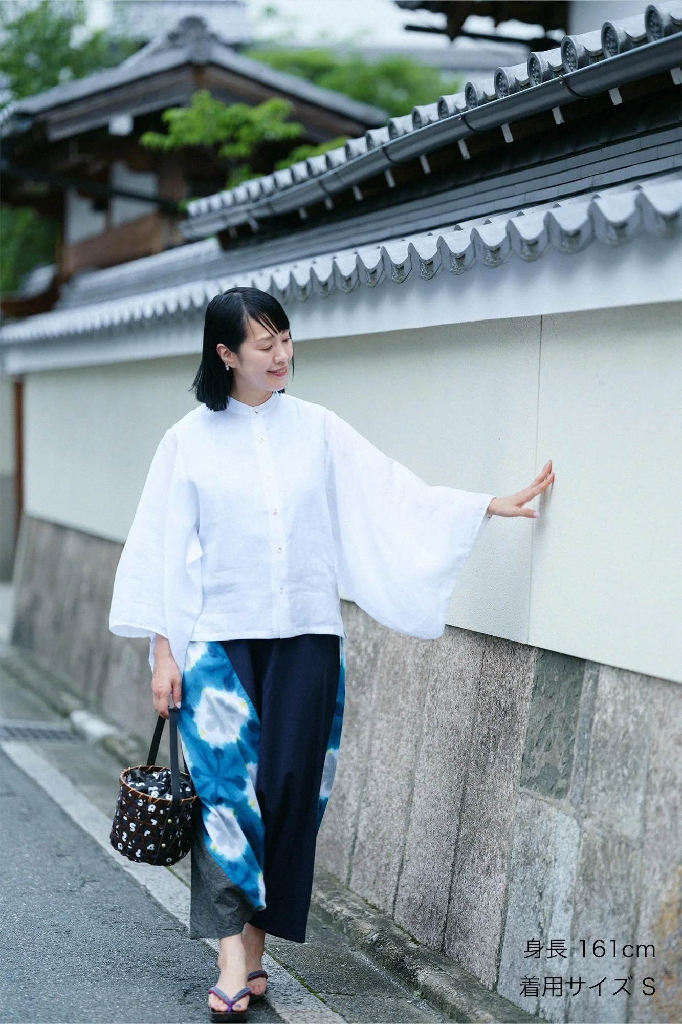 まり木綿 有松鳴海絞り 伊勢木綿 20/20 麻混 富士（ふじ） ／雪花（せっか） 白露（はくろ） - Image 2