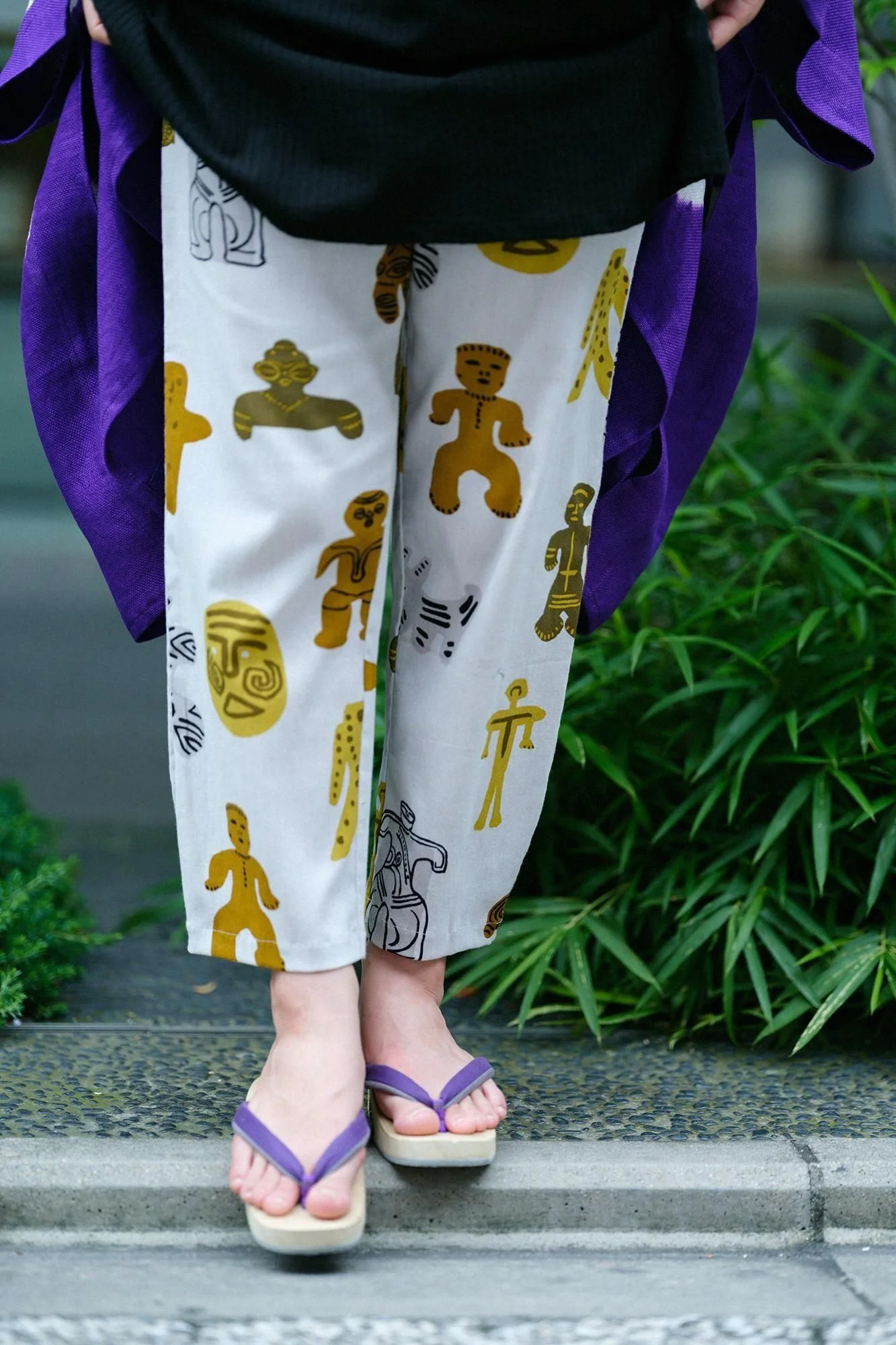 高島縮 40/40 えんゆう穿き／土偶（どぐう） - Image 3