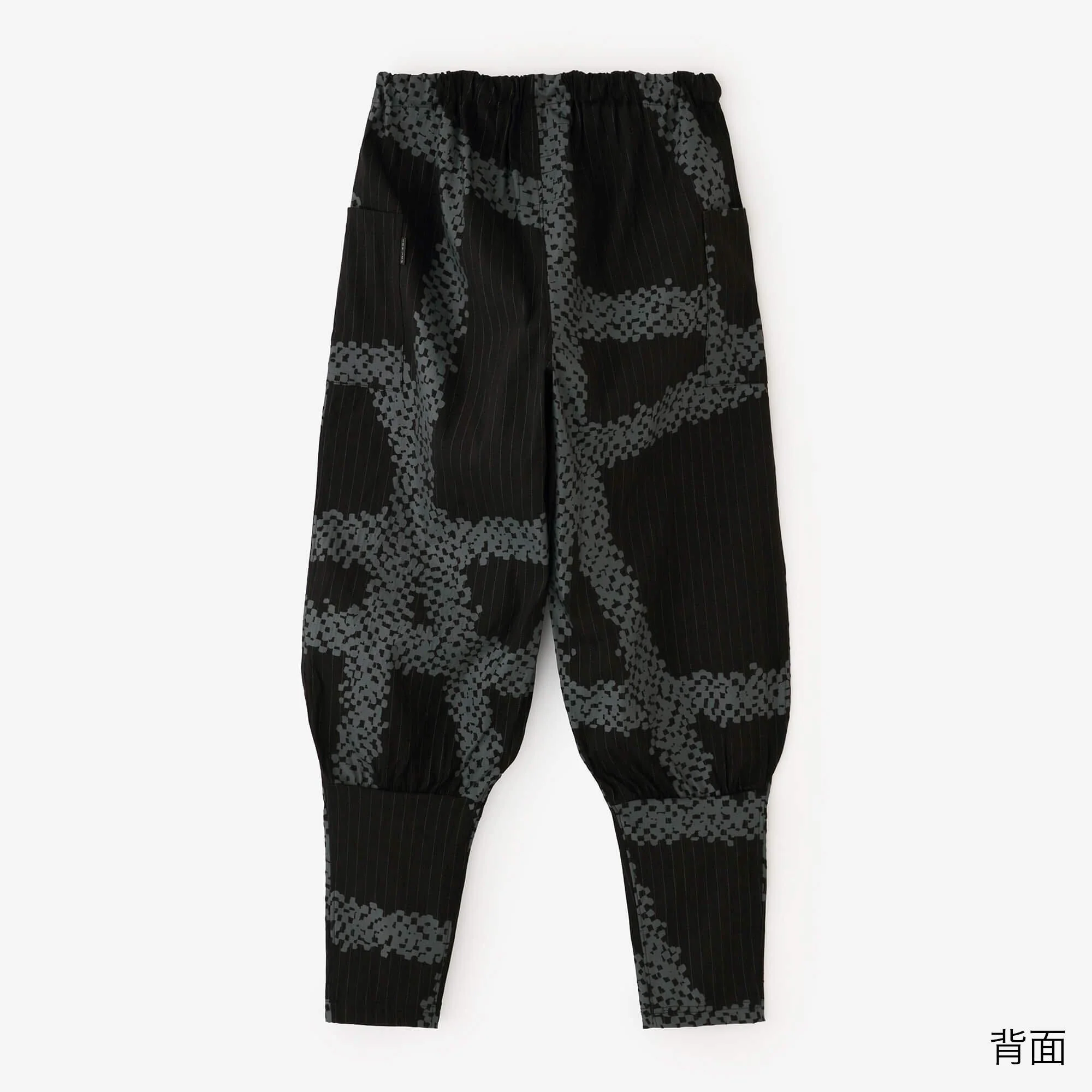 麻レーヨン 裁付えんゆう穿き/がんじがらめ 濡羽間道(ぬればかんとう) - Image 2
