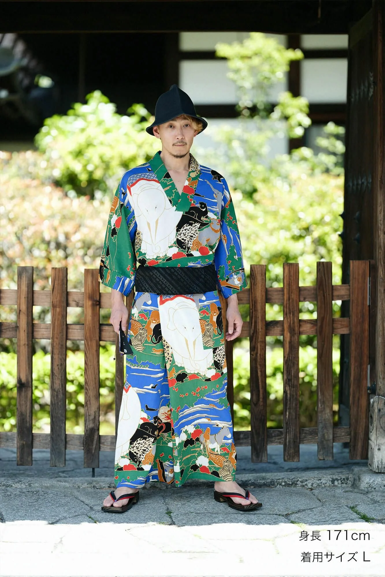 【net限定】高島縮 20/20 風靡(ふうび) 下/若冲(じゃくちゅう) 鳥獣花木図屏風(ちょうじゅうかぼくずびょうぶ) 写し(うつし) - Image 3