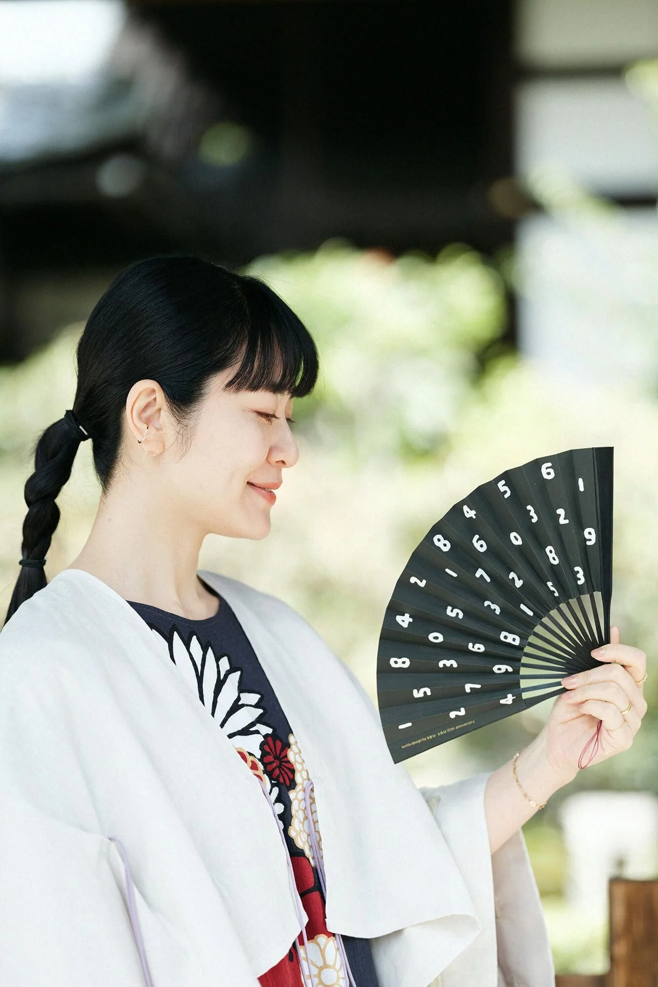 SOU・SOU×白竹堂 京扇子／SO-SU-U 濡羽色（ぬればいろ） - Image 6