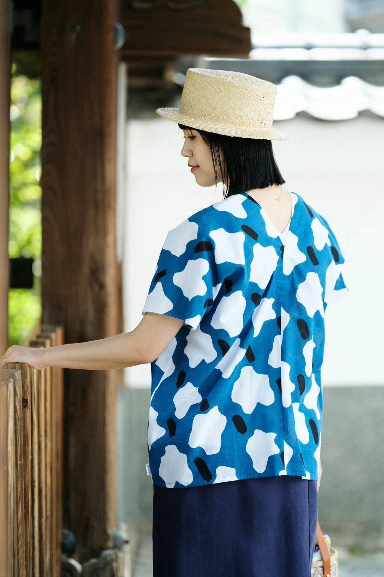 伊勢木綿 文(ぶん) 四角衣(しかくい) 二つ身/綿菓子(わたがし) - Image 5