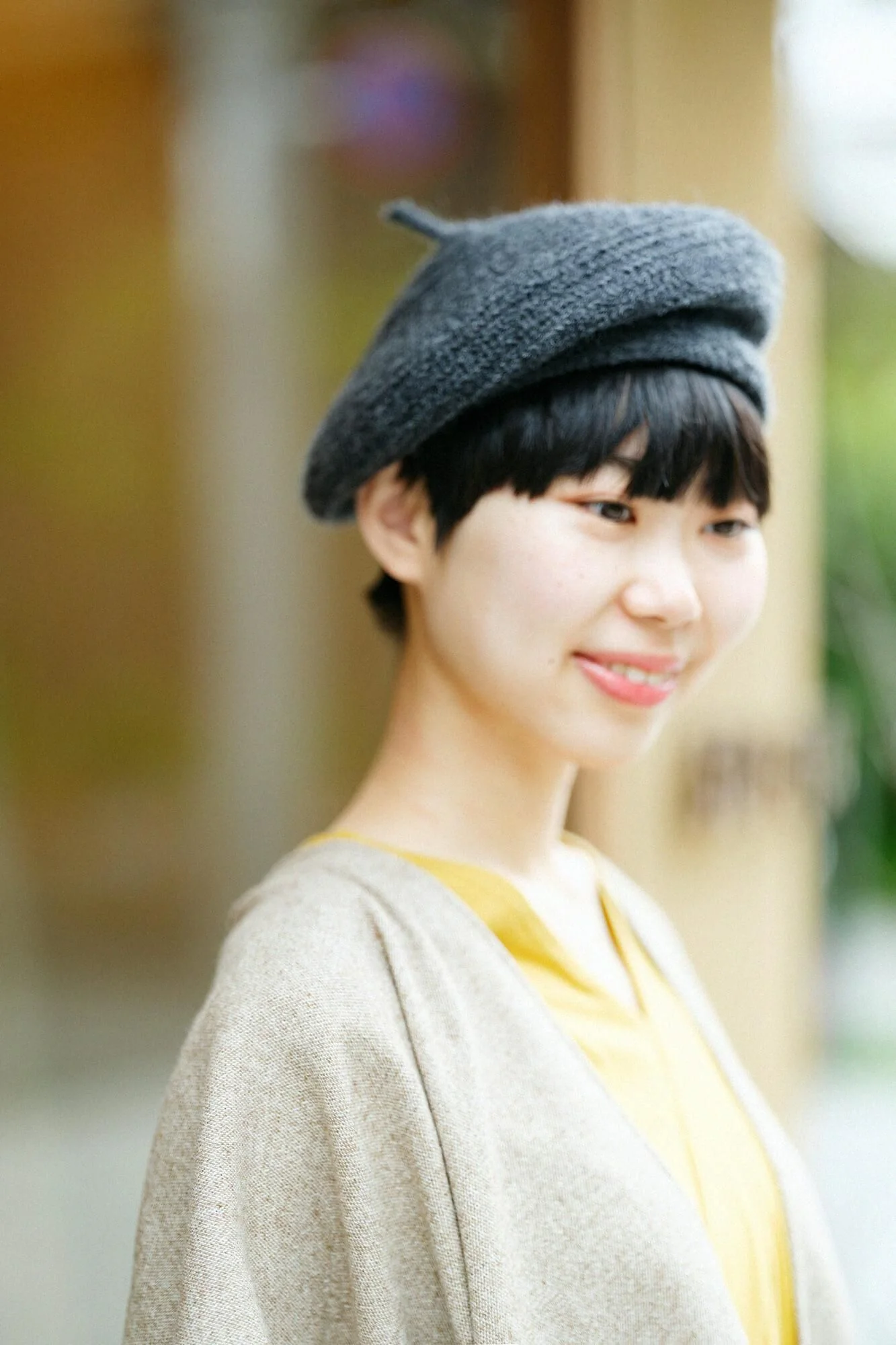 抜衿ジバン 十分丈／芥子色（からしいろ） - Image 5