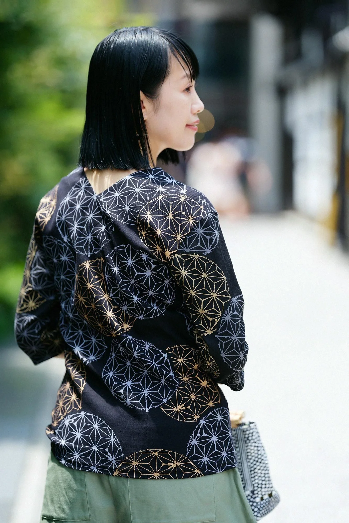 【net限定】高島縮 40/40 抜衿ジバン 六分丈/麻てまり - Image 6