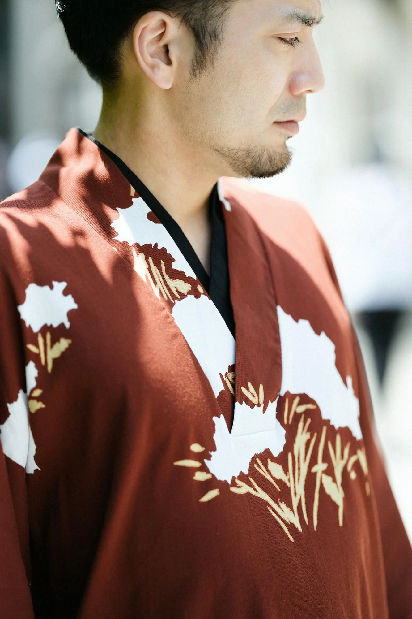 【net限定】高島縮 40/40 半衿風靡（はんえりふうび）／花あかり - Image 5