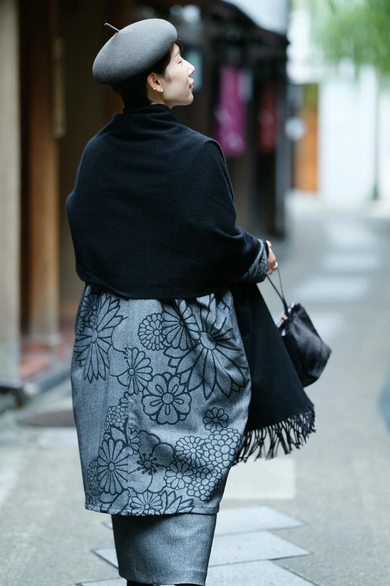 ベビーキャッシュ(R) ロングマフラー/墨黒(すみくろ) - Image 5
