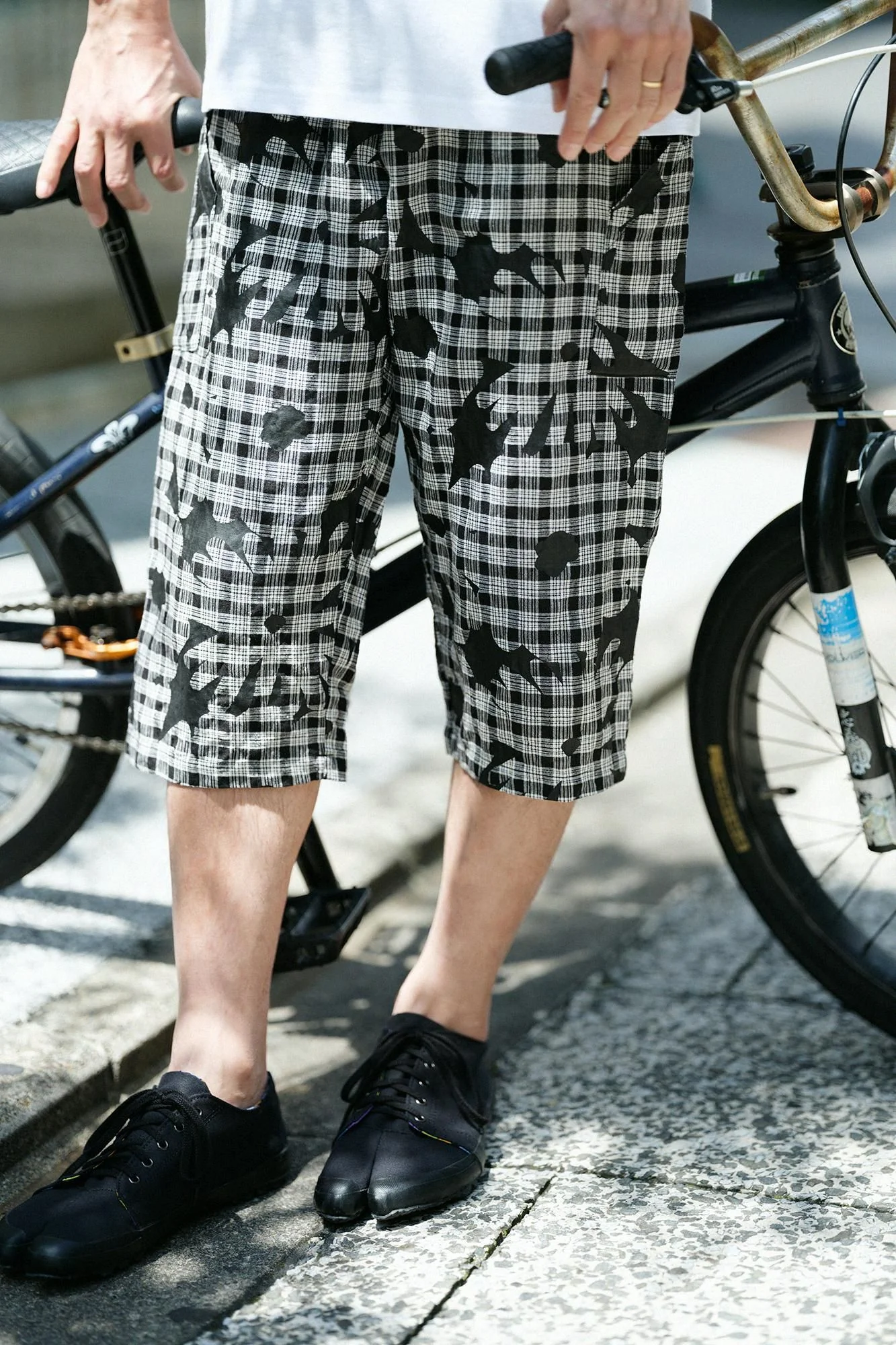 リネンチェック BIKEすててこ クオーター／おおらか - Image 5