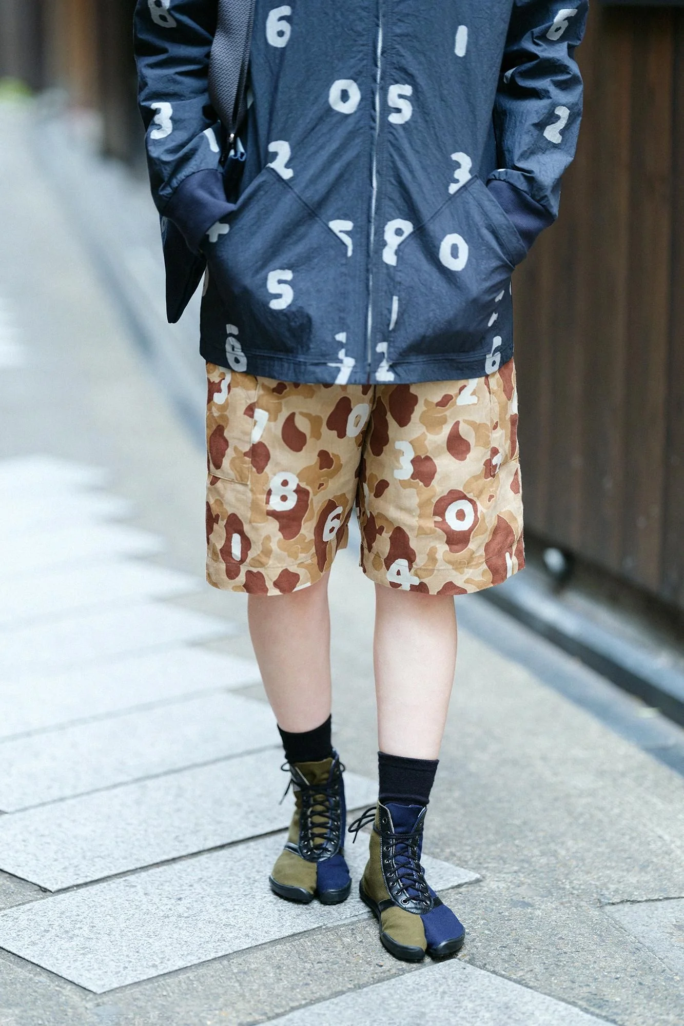 リネンツイル BIKEショーツ/duck hunter camo SO-SU-U 白茶(しらちゃ) - Image 4