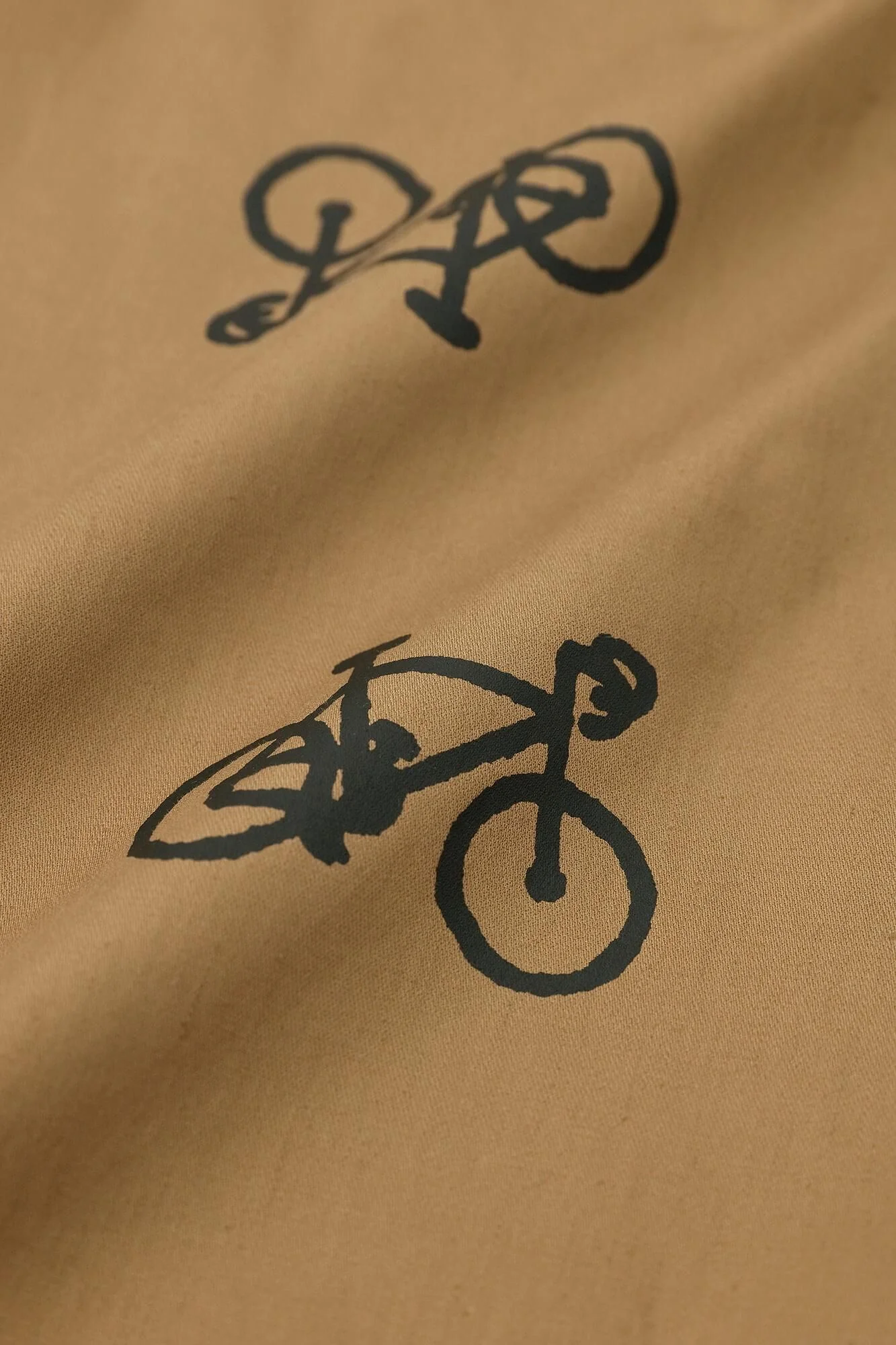 ストレッチ ラチネ織 BIKEジョードプル／ブラウン×チャリンチャリンあっちこっち - Image 12