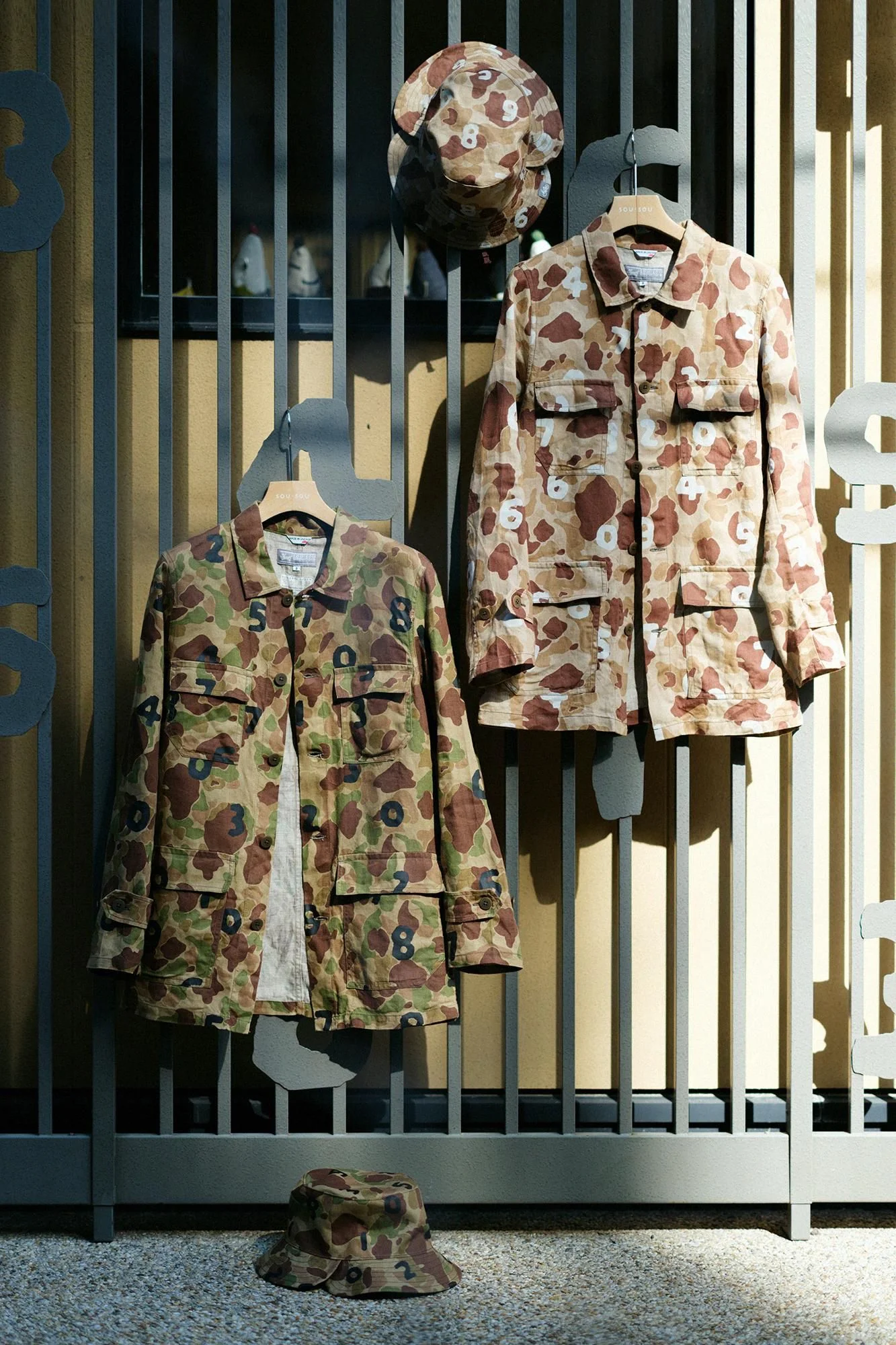 リネンツイル カーゴジャケット／duck hunter camo SO-SU-U 白茶（しらちゃ） - Image 7