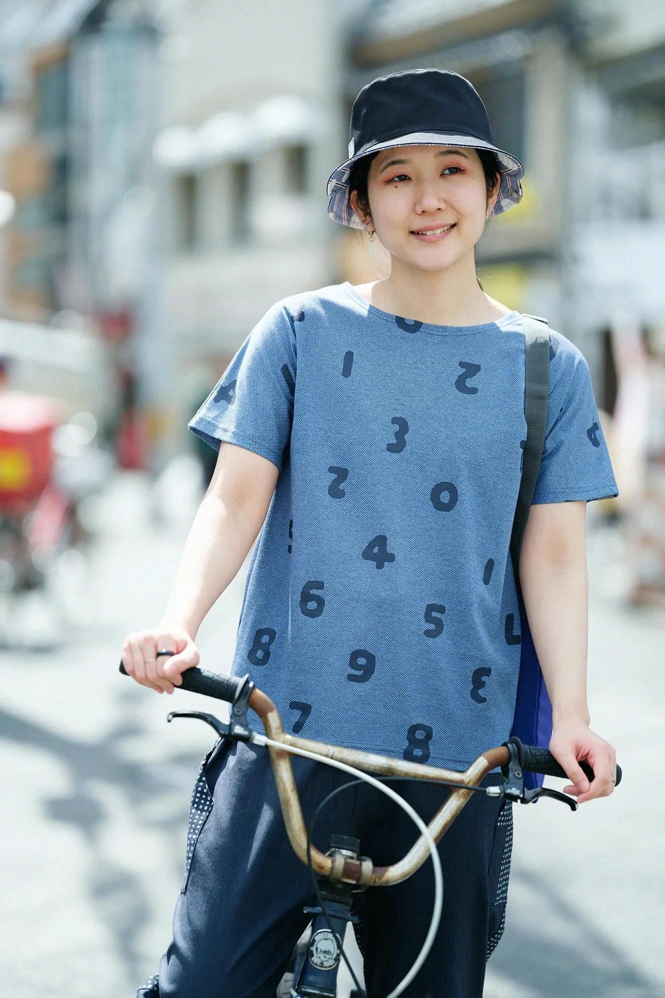 カノコニット 型ぬきTシャツ/SO-SU-U上下(しょうか) ヘザーブルー - Image 5