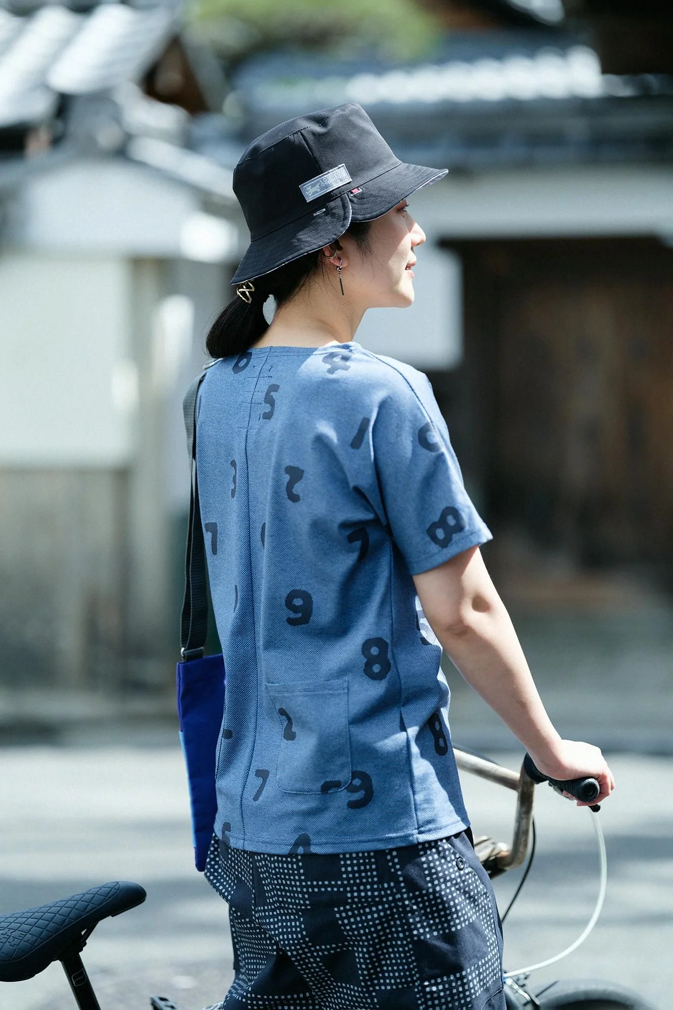 カノコニット 型ぬきTシャツ/SO-SU-U上下(しょうか) ヘザーブルー - Image 6