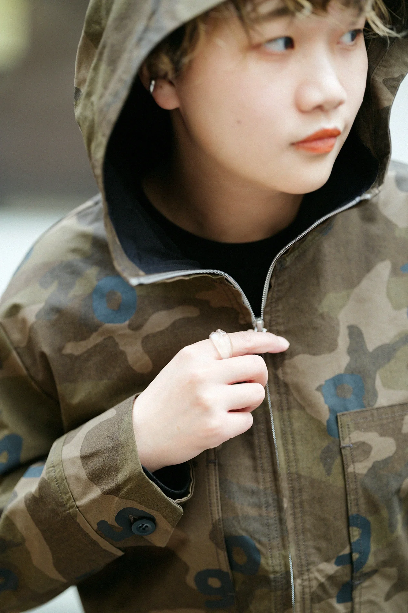 ダンプルーフ DEPOフーディー/camo SO-SU-U ダークオリーブ - Image 11