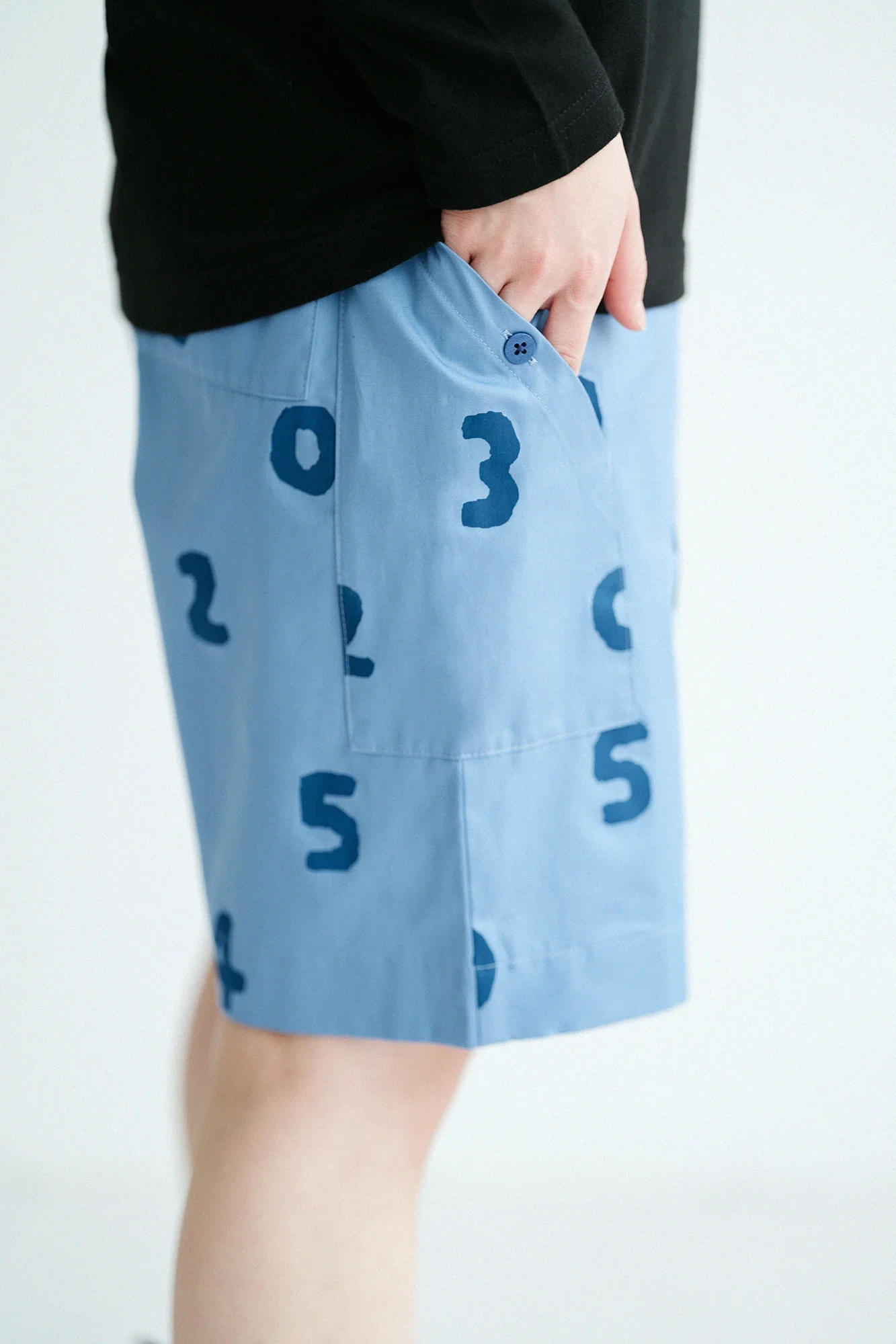 クレンゼ(R)ツイル BIKEショーツ/SO-SU-U サックスブルー - Image 5