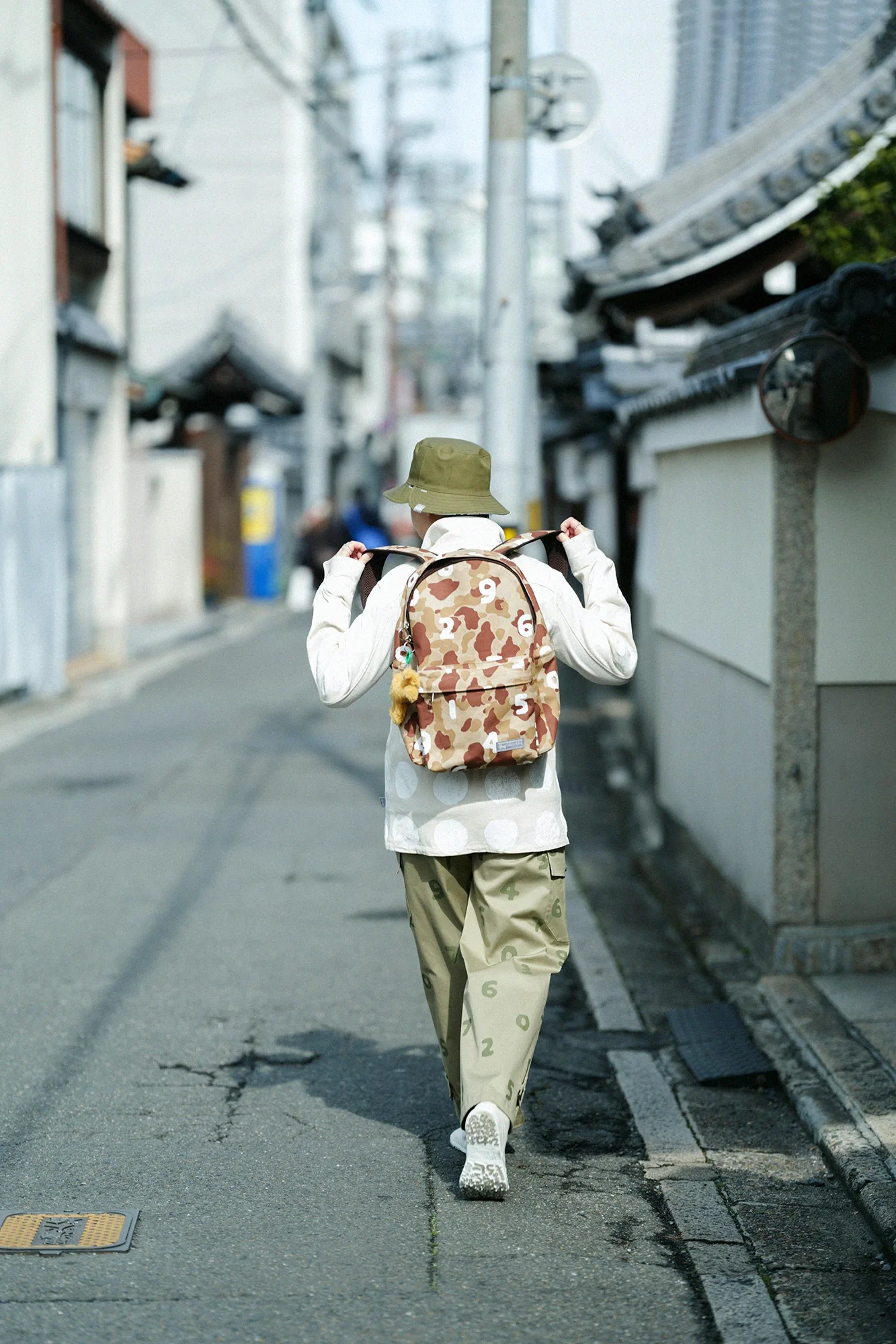 ストレッチチノクロス カーゴパンツ／ダックグリーン×SO-SU-U - Image 4