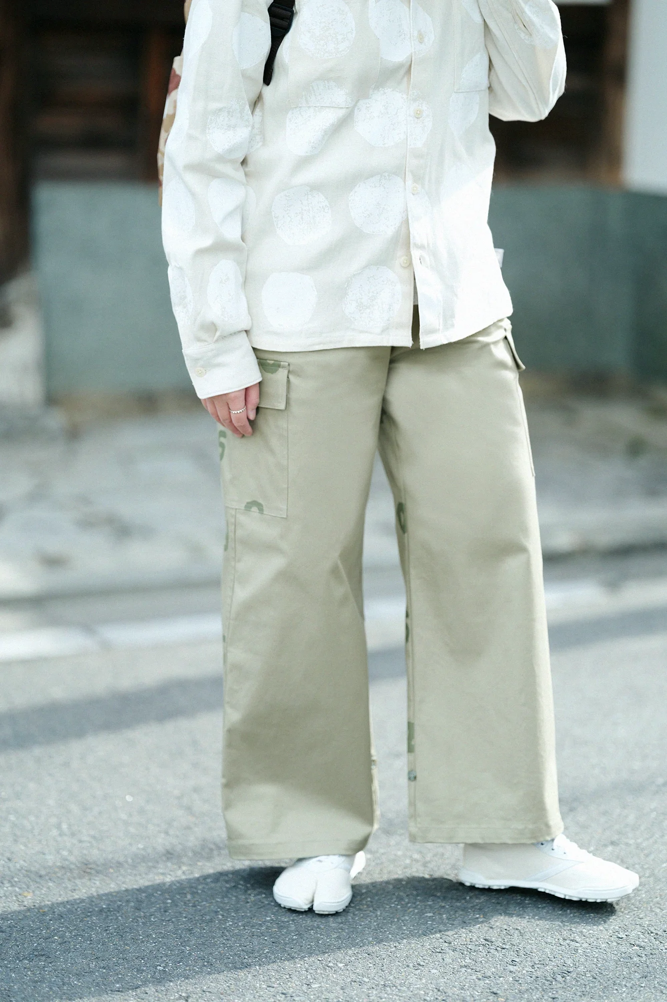 ストレッチチノクロス カーゴパンツ／ダックグリーン×SO-SU-U - Image 8