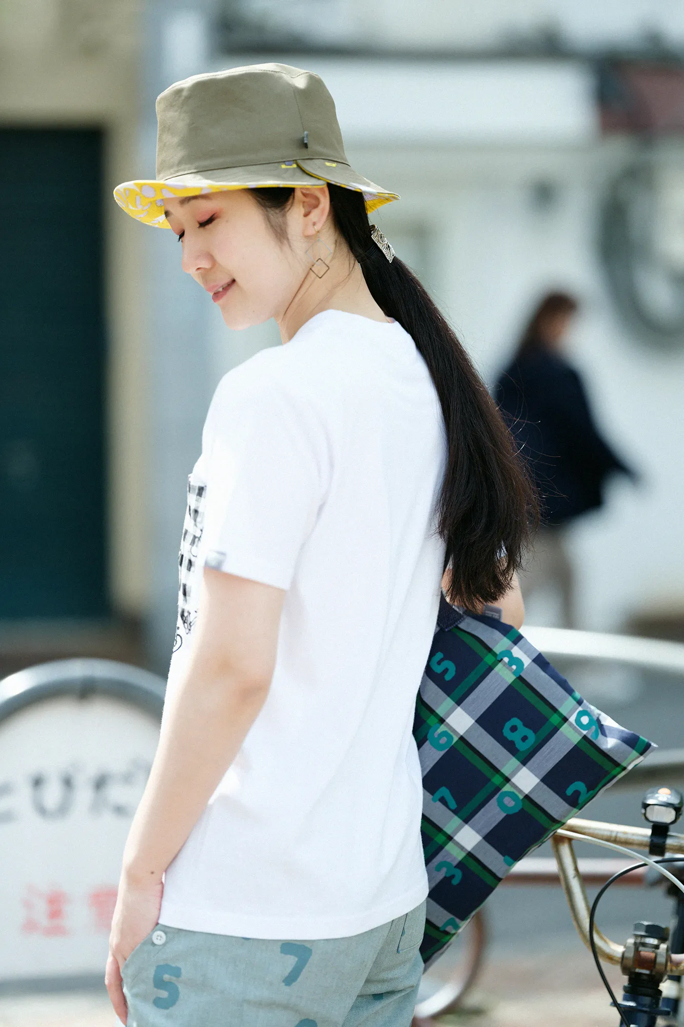 半袖 ポケットTシャツ[5.0]／ホワイト×チャリンチャリン - Image 7