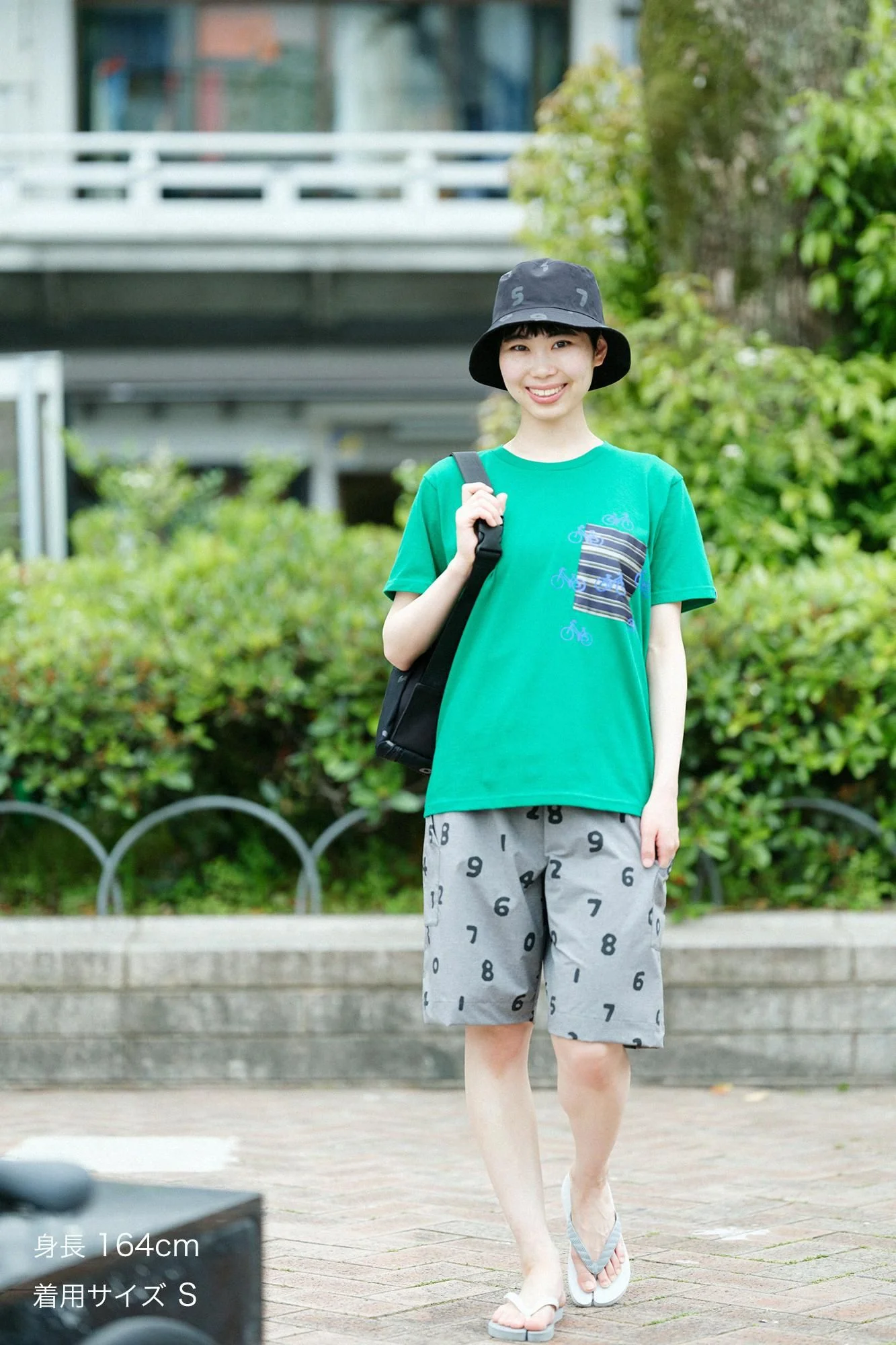 半袖 ポケットTシャツ[5.0]／グリーン×チャリンチャリン - Image 3
