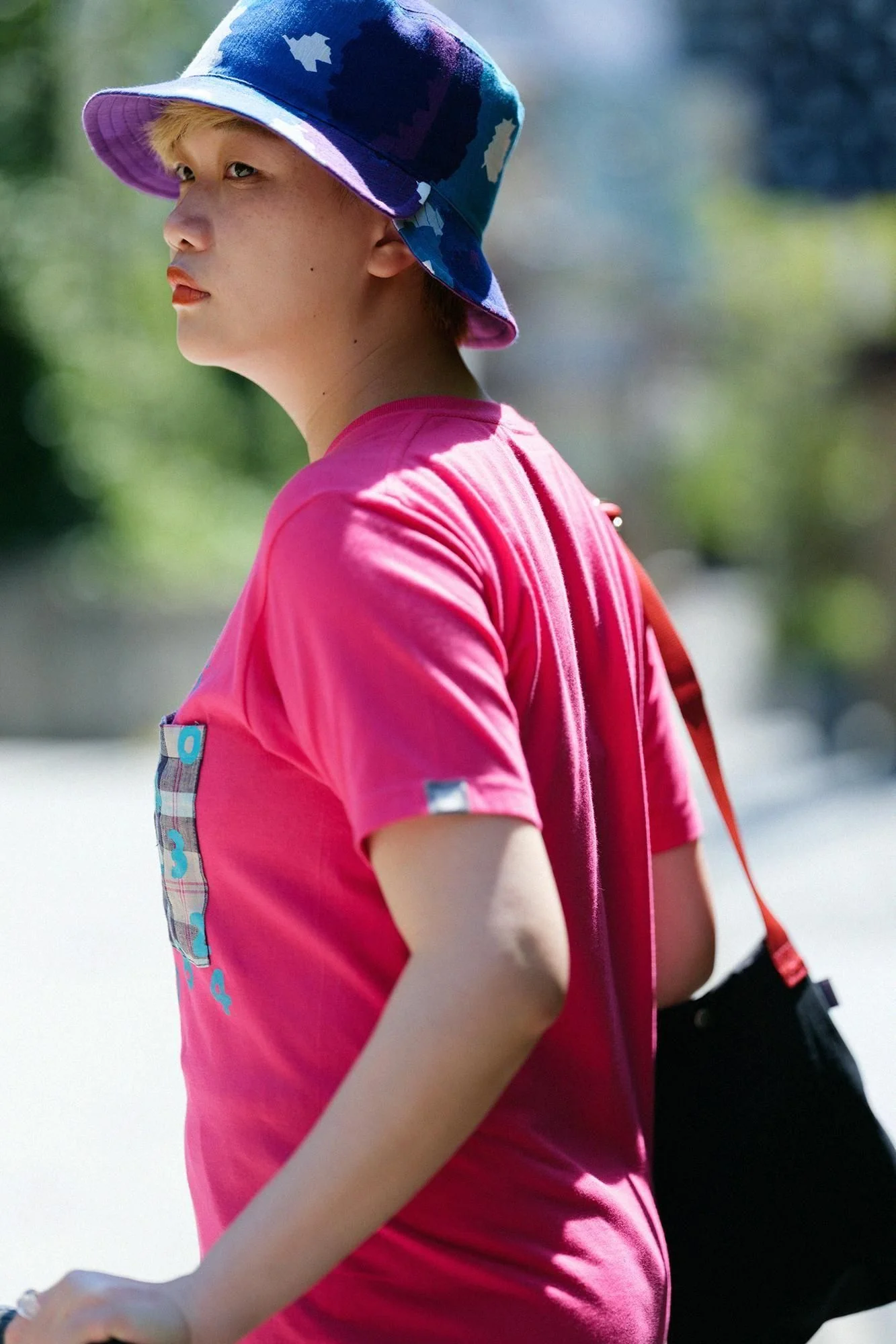 半袖 ポケットTシャツ[5.0]／ピンク×SO-SU-U昆（こん） - Image 5