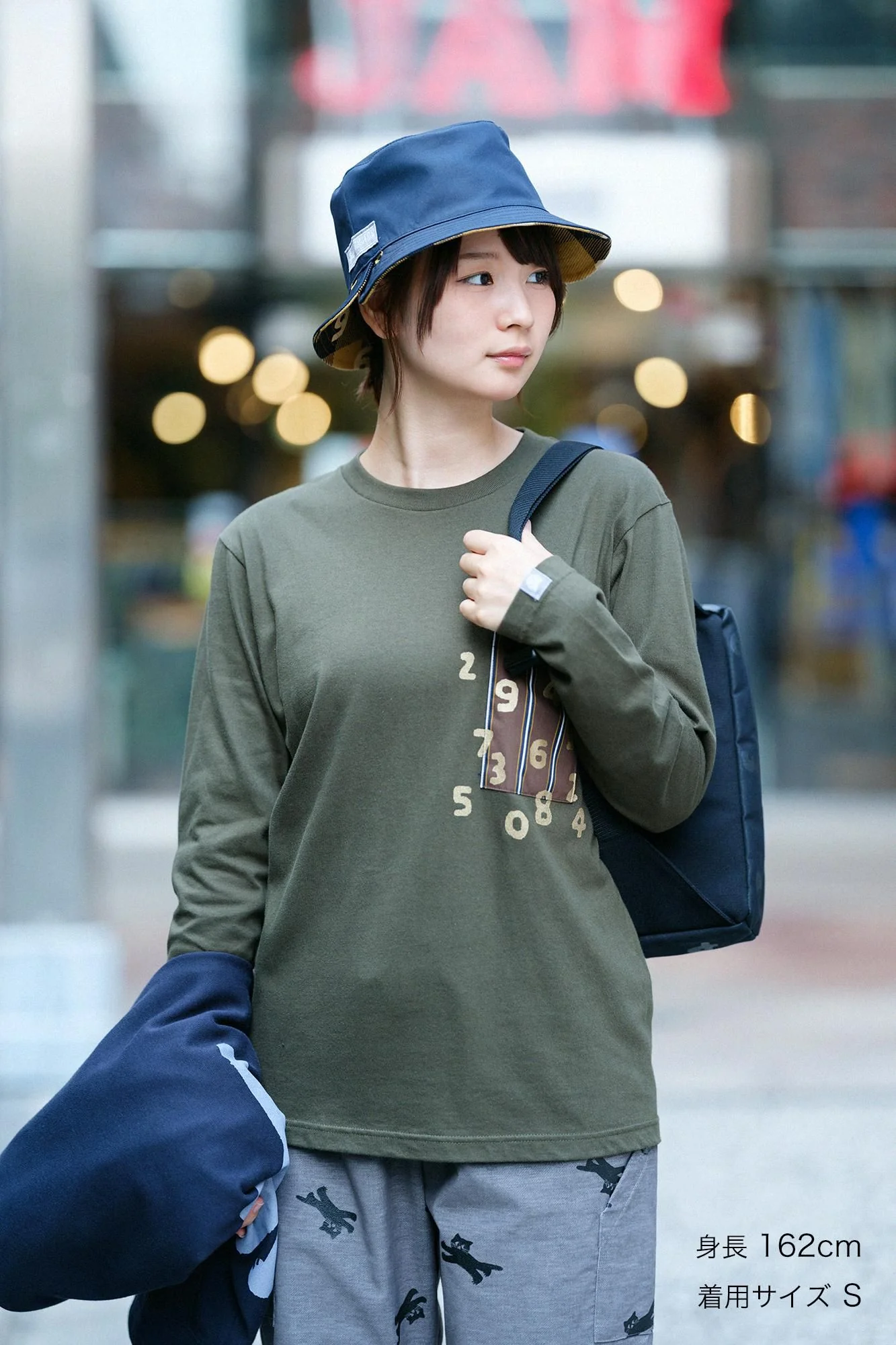 長袖 ポケットTシャツ[5.6]／アーミーグリーン×SO-SU-U昆（こん） - Image 2