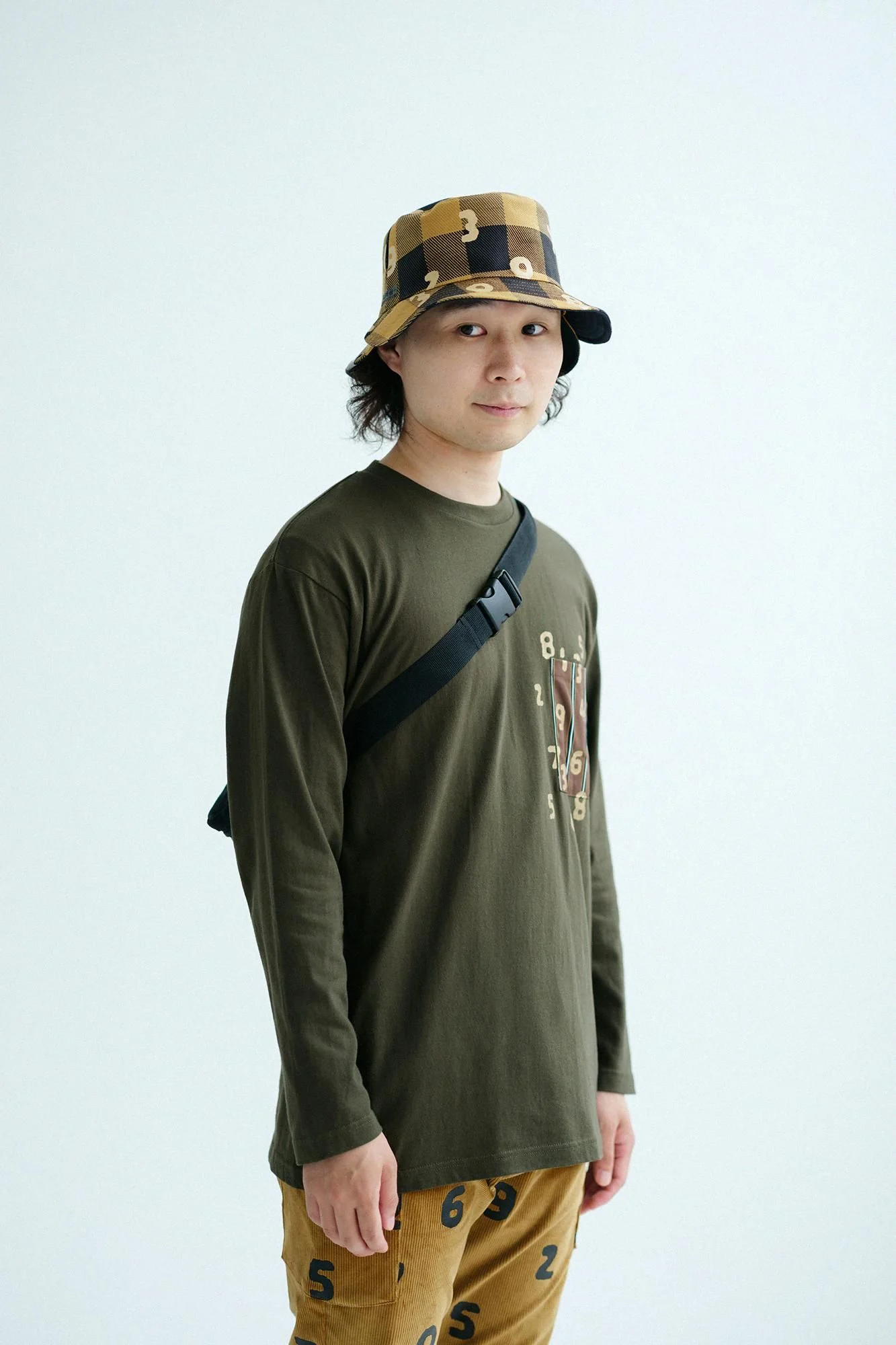 長袖 ポケットTシャツ[5.6]／アーミーグリーン×SO-SU-U昆（こん） - Image 8