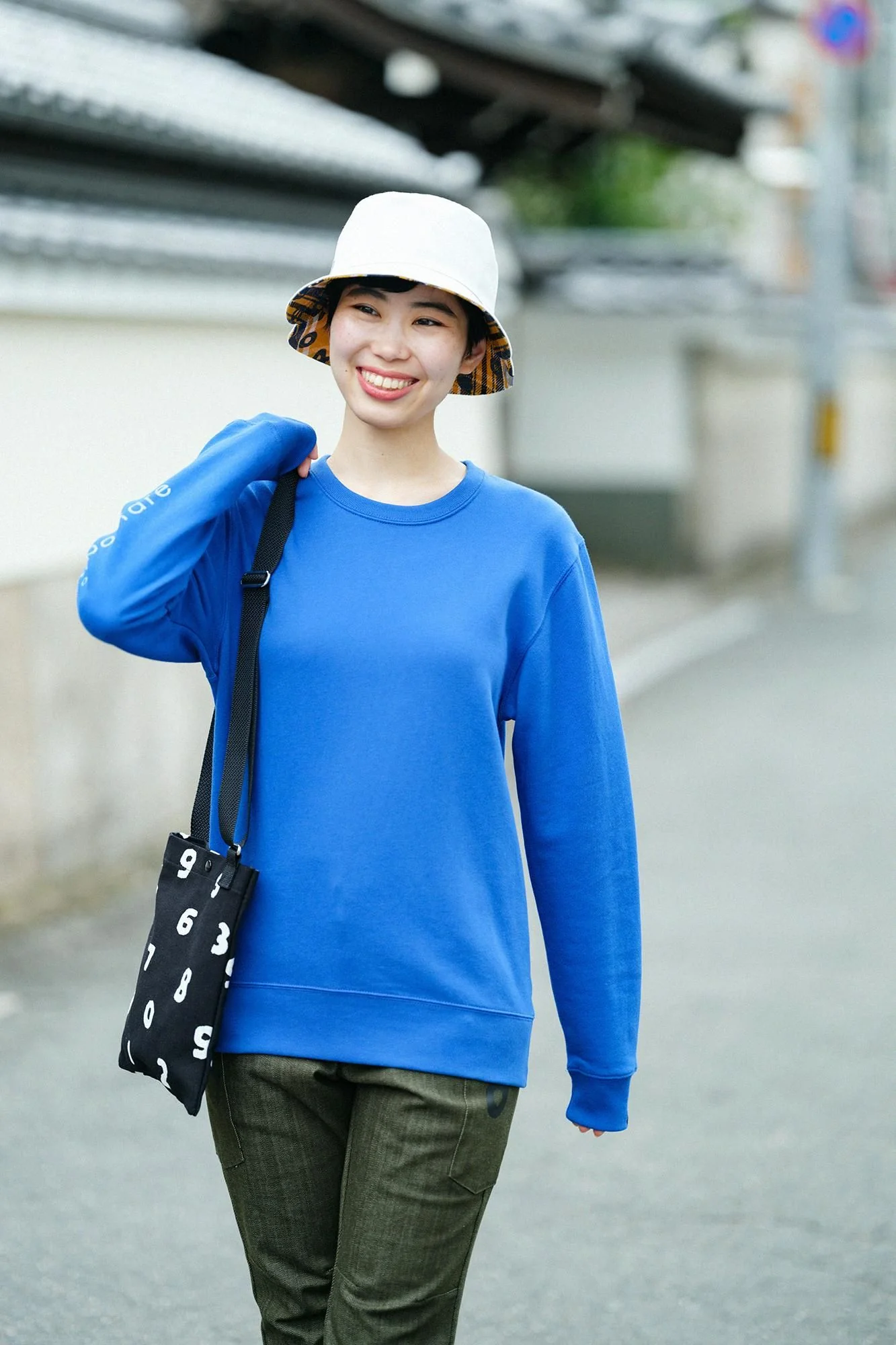 ヘビーツイルチェック リバーシブル BIKE HAT/SO-SU-U昆(こん) 上下(しょうか) 黄金色(こがねいろ) - Image 10