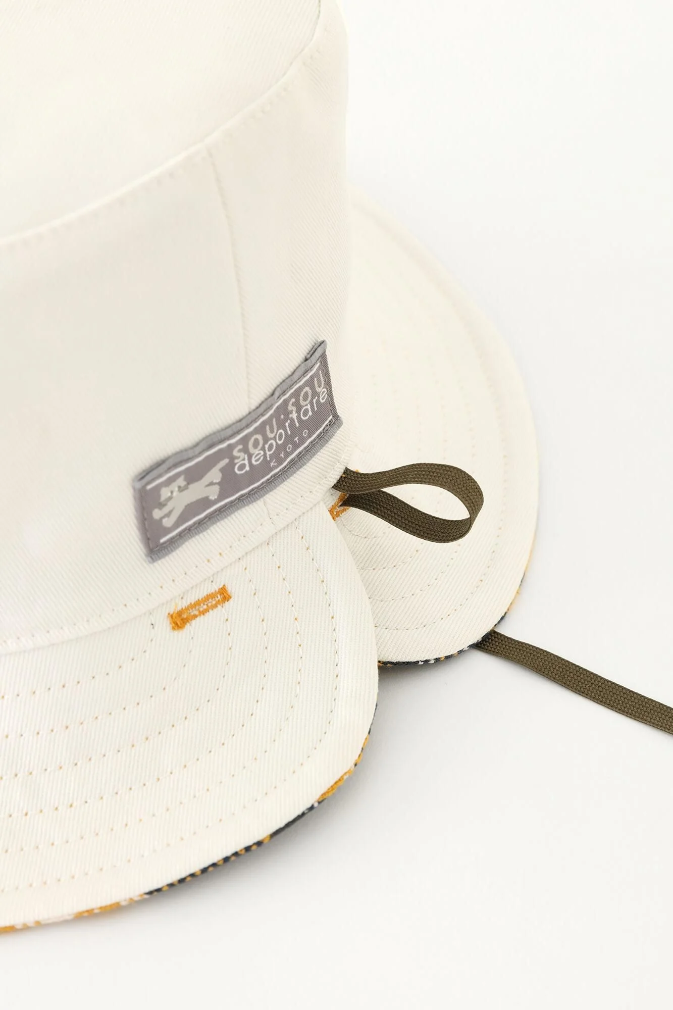 ヘビーツイルチェック リバーシブル BIKE HAT/SO-SU-U昆(こん) 上下(しょうか) 黄金色(こがねいろ) - Image 14