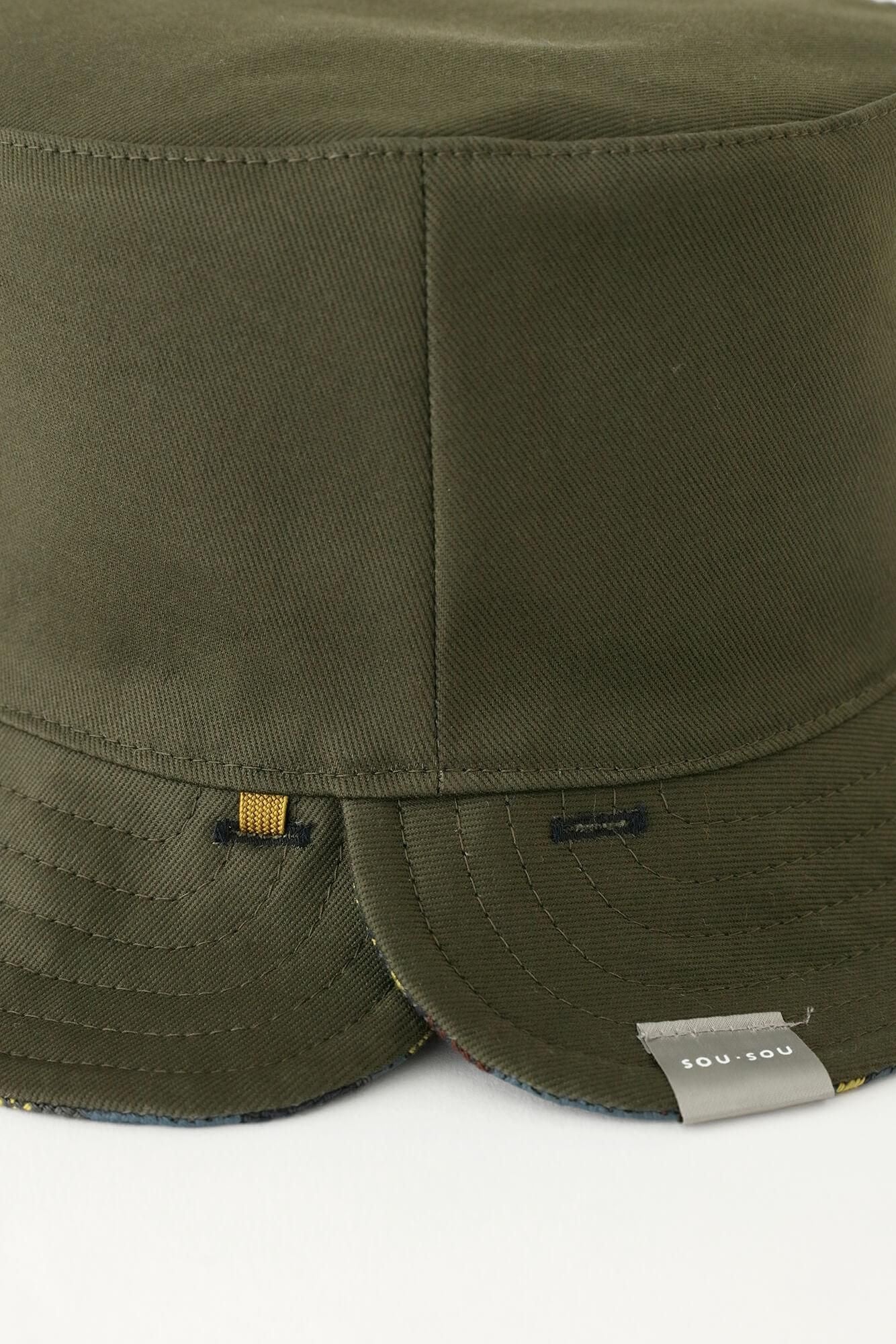 【net限定】ヘビーツイルチェック リバーシブル BIKE HAT/SO-SU-U昆(こん) 上下(しょうか) 岩井茶(いわいちゃ) - Image 14