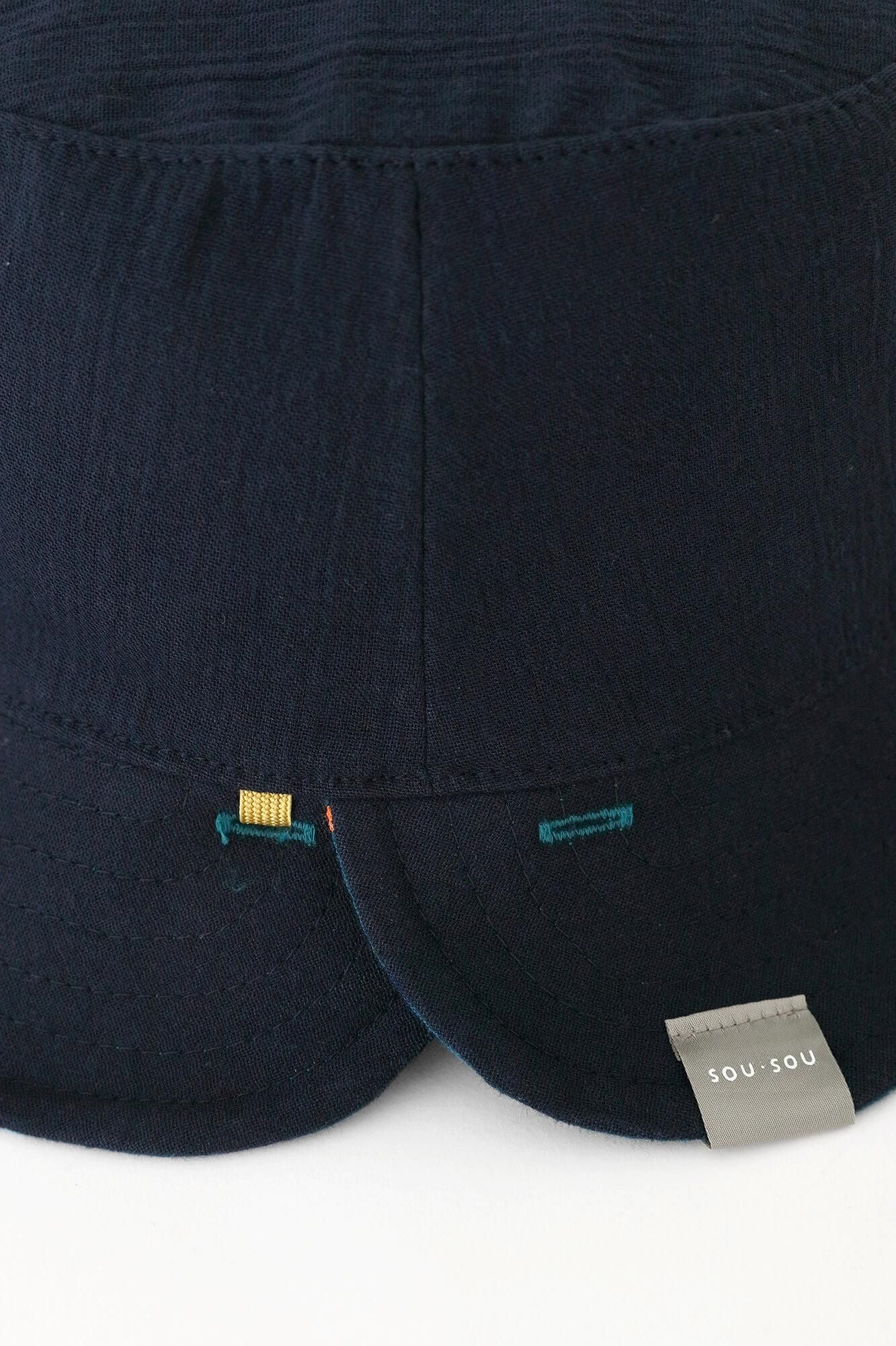 高島縮 20/20 リバーシブル BIKE HAT／霰縞（あられじま） - Image 11