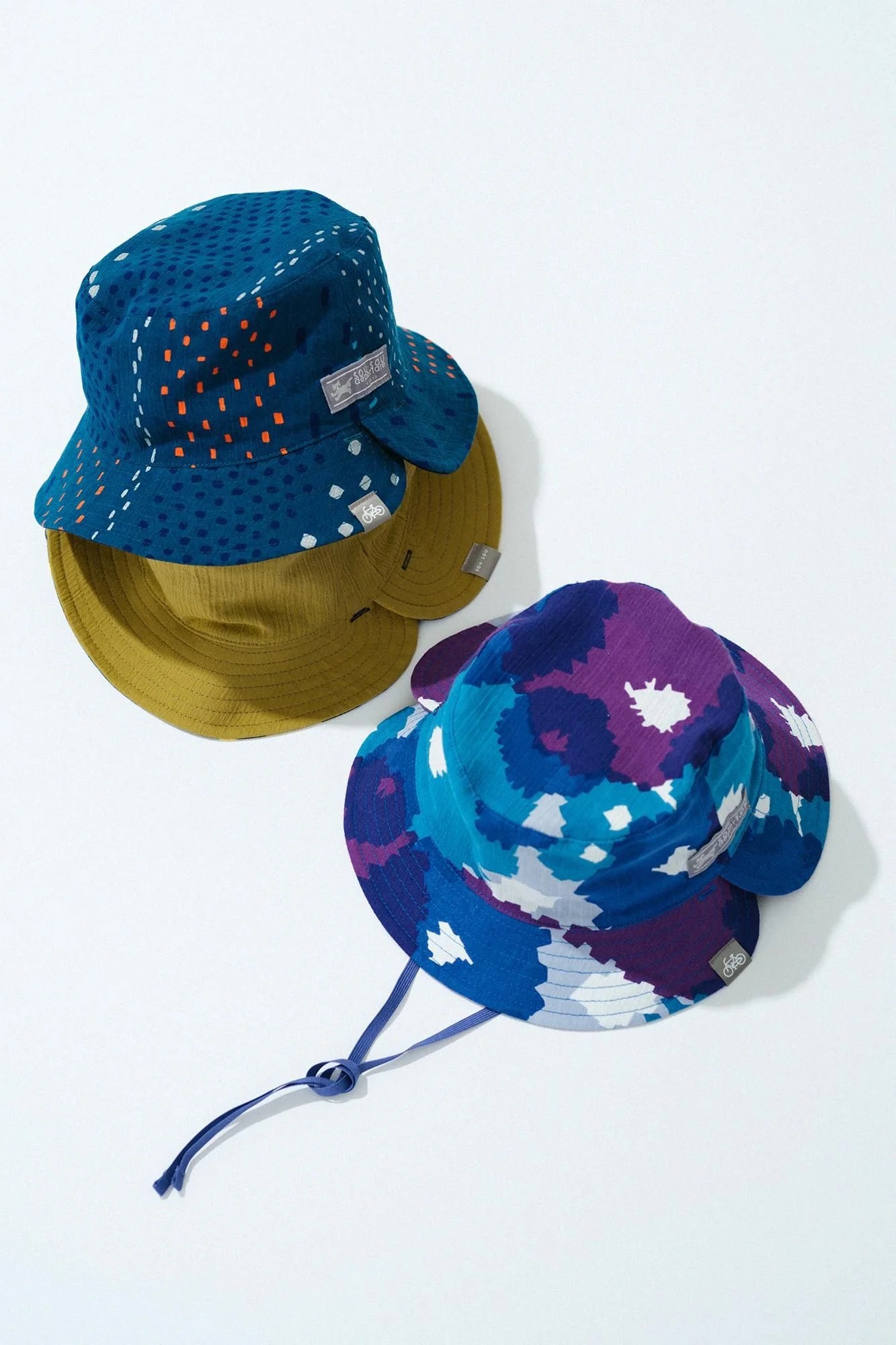 高島縮 20/20 リバーシブル BIKE HAT／霰縞（あられじま） - Image 5
