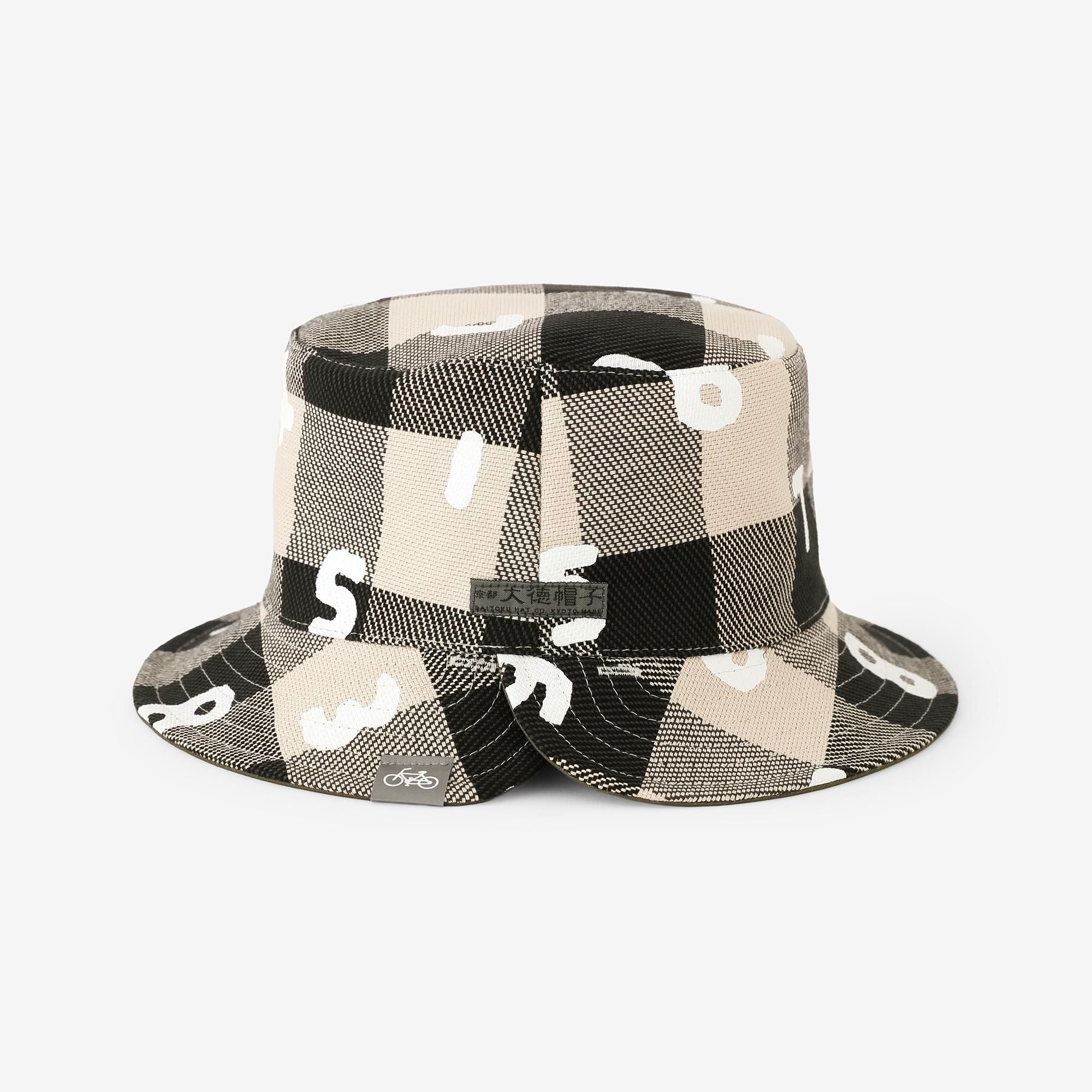 ヘビーツイルチェック リバーシブル BIKE HAT/SO-SU-U アイボリー - Image 3