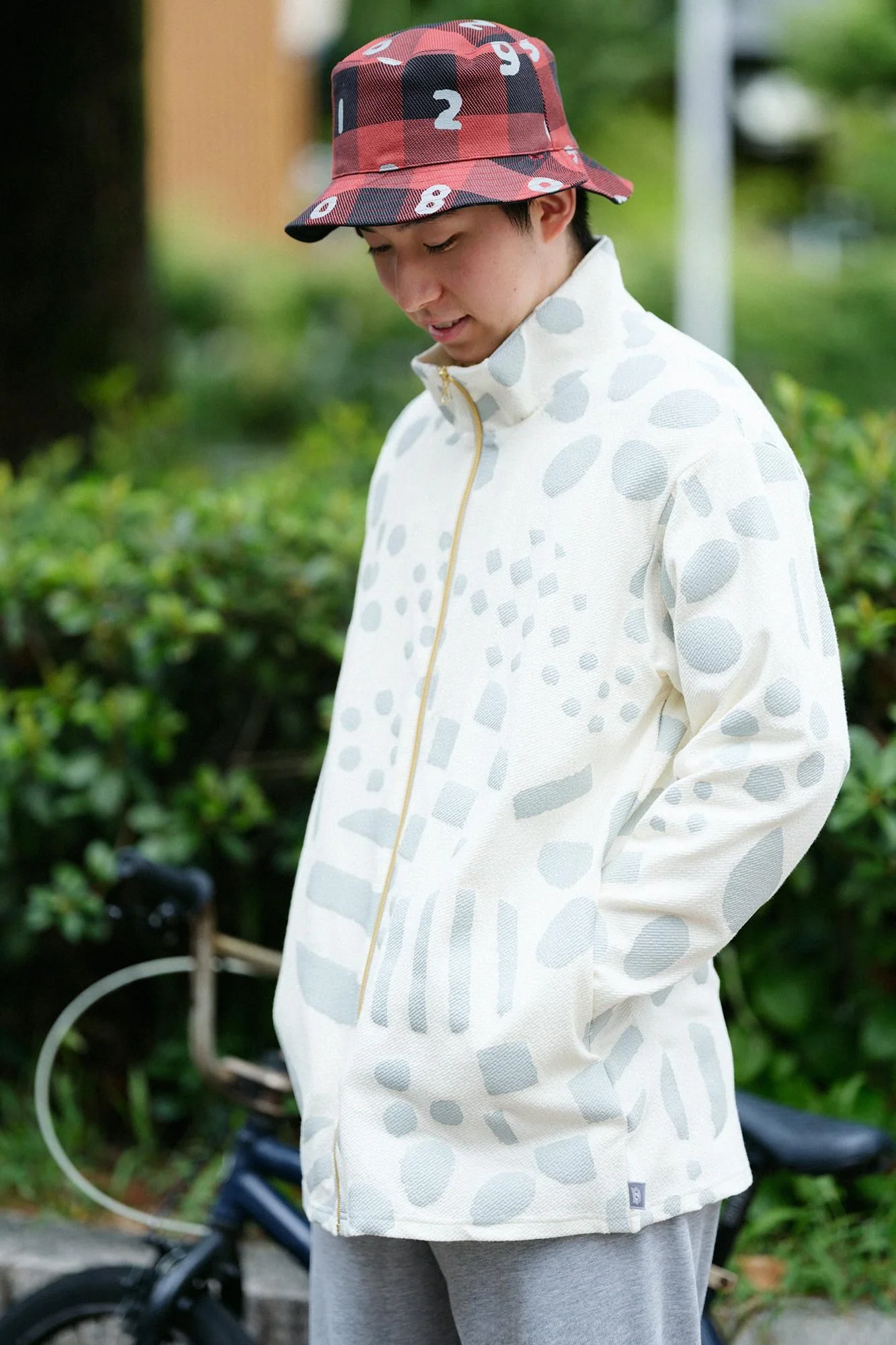 ヘビーツイルチェック リバーシブル BIKE HAT/SO-SU-U レッド - Image 11