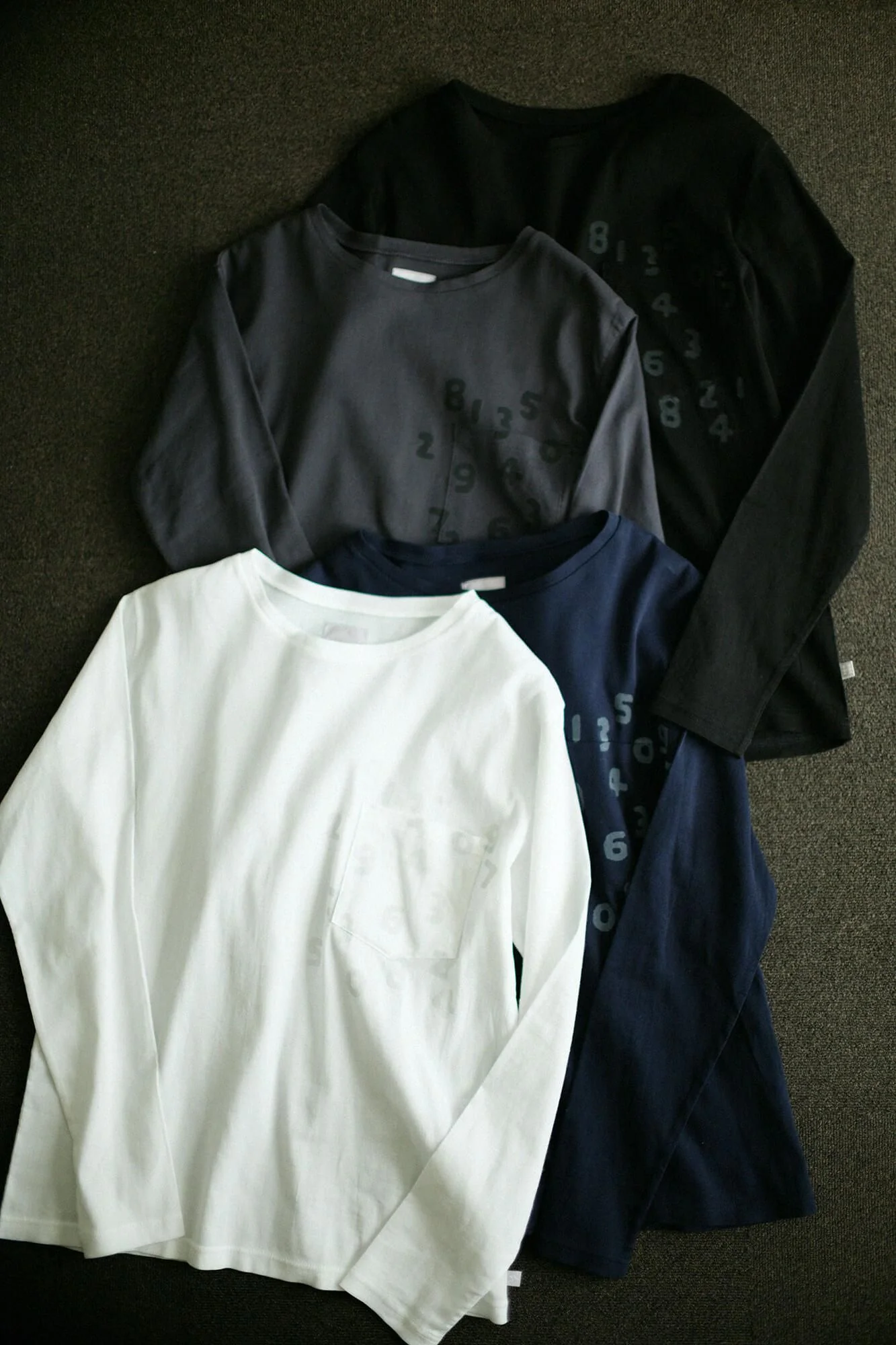 高島縮 40/40 長袖ポケットTシャツ/濃鉛(こいなまり)×SO-SU-U昆(こん) - Image 12