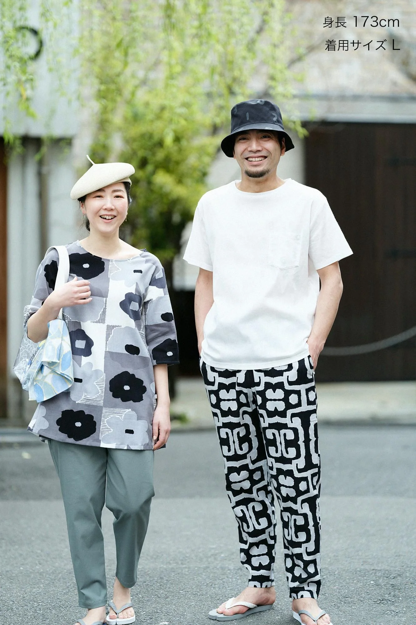 高島縮 40/40 半袖ポケットTシャツ／つくも×SO-SU-U昆 - Image 3