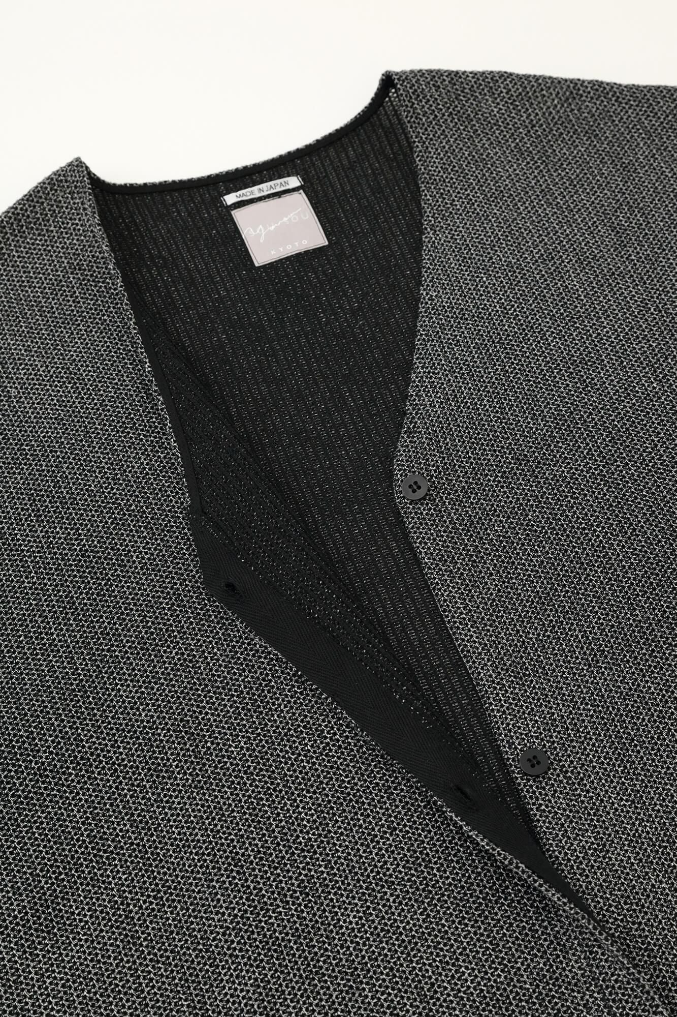 ラッセル編 Vネック ライトチュニックコート/羅墨(らぼく) - Image 12