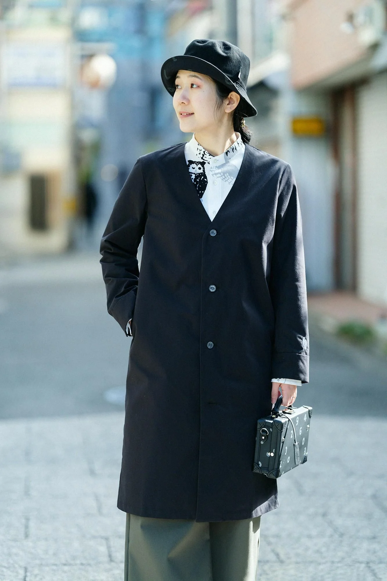 撥水 ウェザークロス C.L.ロングコート/濡羽色(ぬればいろ)×SO-SU-U - Image 8