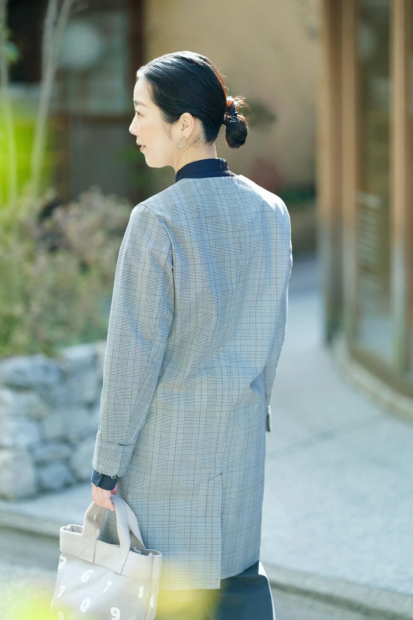 撥水 ウェザークロス C.L.ロングコート/千鳥格子(ちどりこうし)×SO-SU-U - Image 10